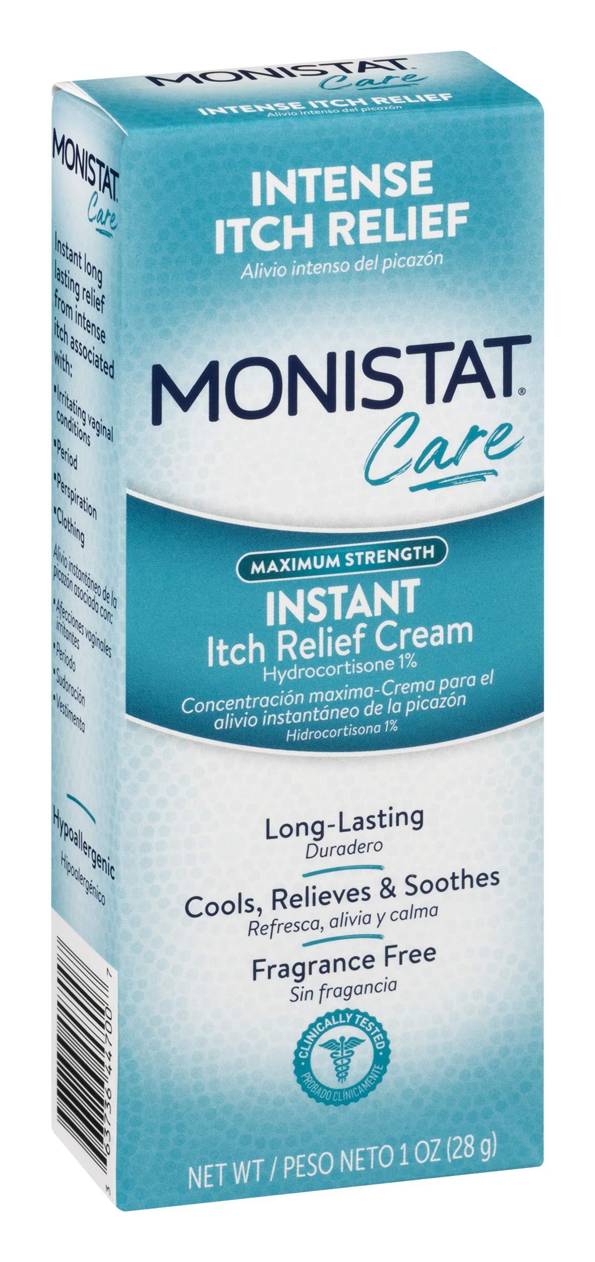 Monistat Instant Itch Relief Cream for Women, Maximum Strength Feminine Itch Care, 1 oz, 2 Pack - Image 11