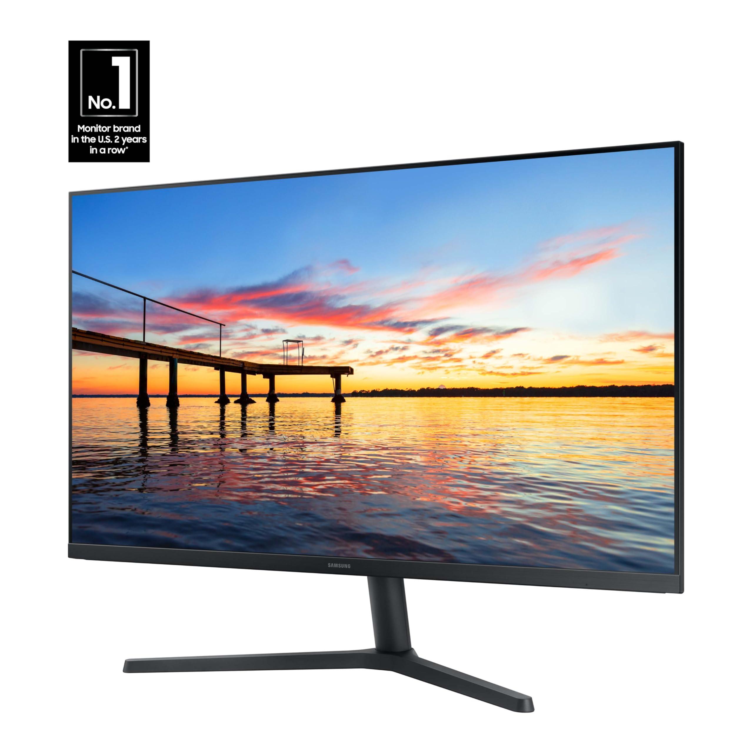 SAMSUNG 32-Inch Flat Computer Monitor, 75Hz, Borderless Display, AMD FreeSync, Game Mode, Advanced Eye Care, HDMI and DisplayPort, LS32B304NWNXGO, 2024 - Image 2