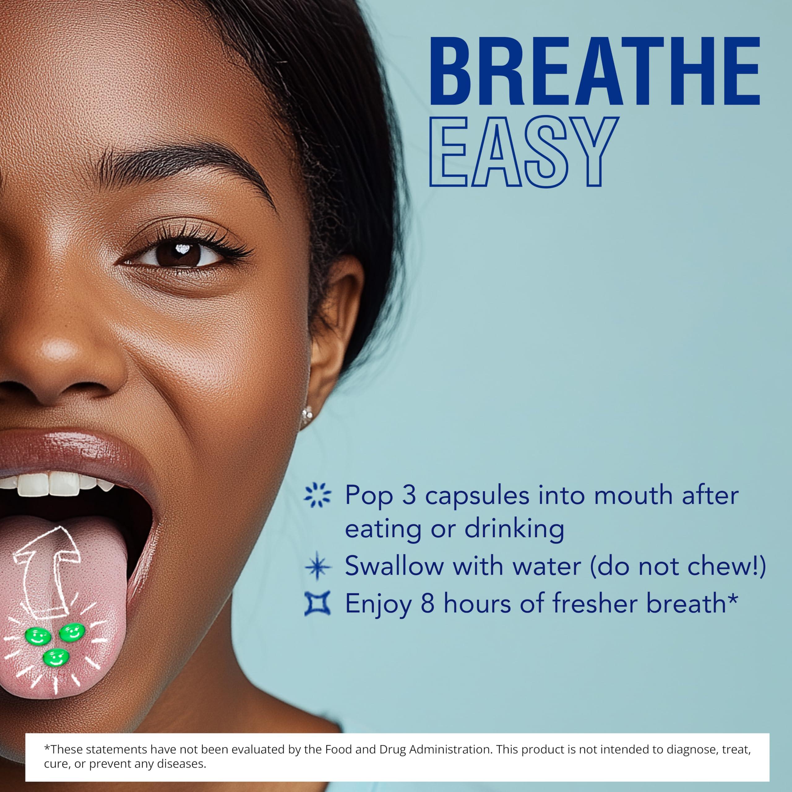 Beyond Breath Breath Freshening Capsules, Fresher Breath From Inside-Out, Even Works On Bad Breath From Garlic, Lasts Up To 8 Hours, 50 Capsules - Image 5