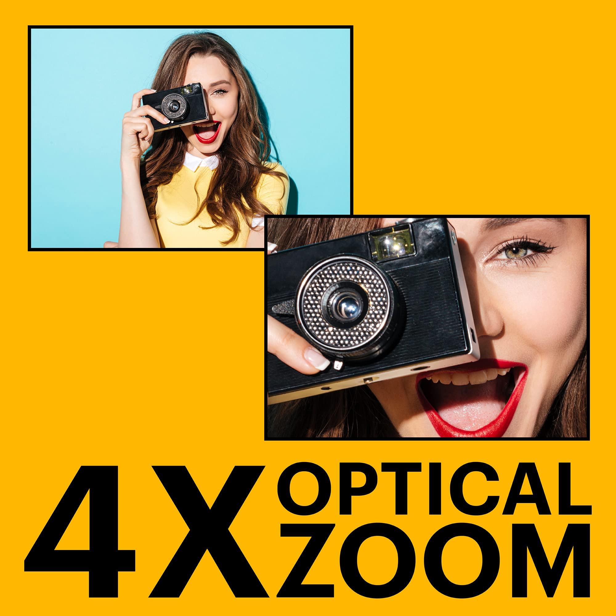 KODAK PIXPRO Friendly Zoom FZ45-WH 16MP Digital Camera with 4X Optical Zoom 27mm Wide Angle and 2.7" LCD Screen (White) - Image 3