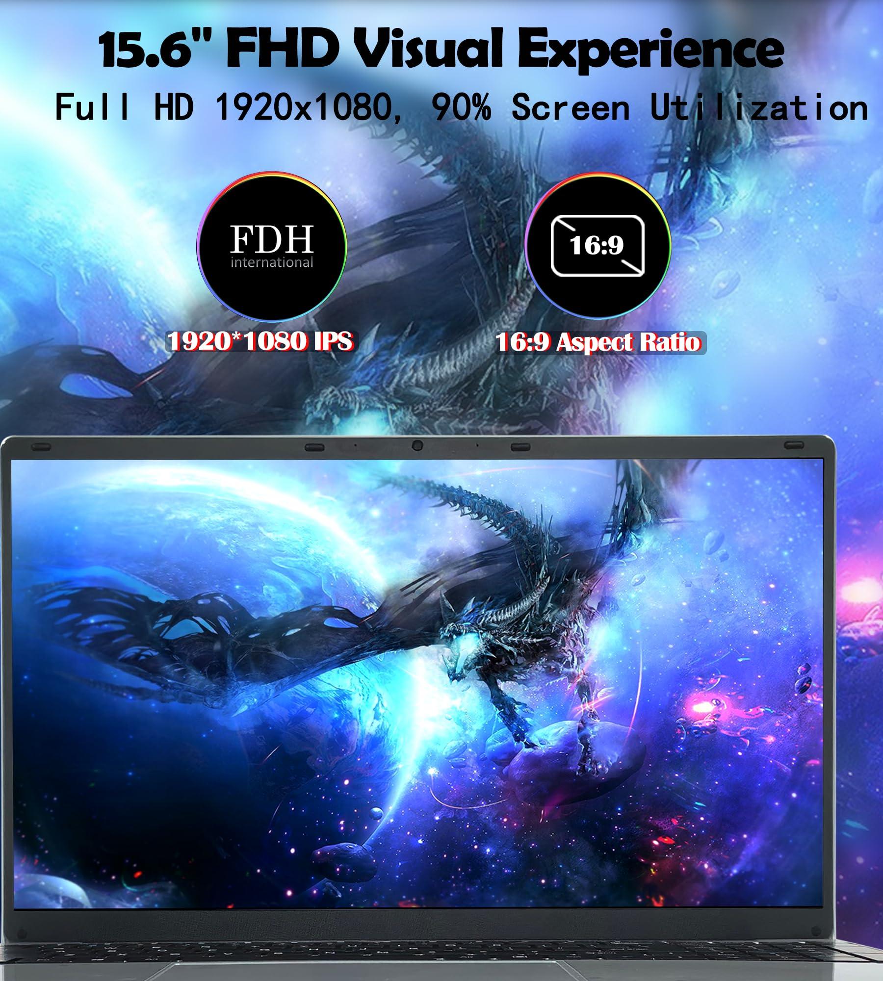 IJKKJI Laptop - Laptop Computer, 15.6 Inch Laptops, 8GB DDR4 RAM 512GB SSD, Intel Celeron N5095, Computers with Win 11, 1920 x 1080 Display, Type-C, HD for Businesses and Students - Image 5
