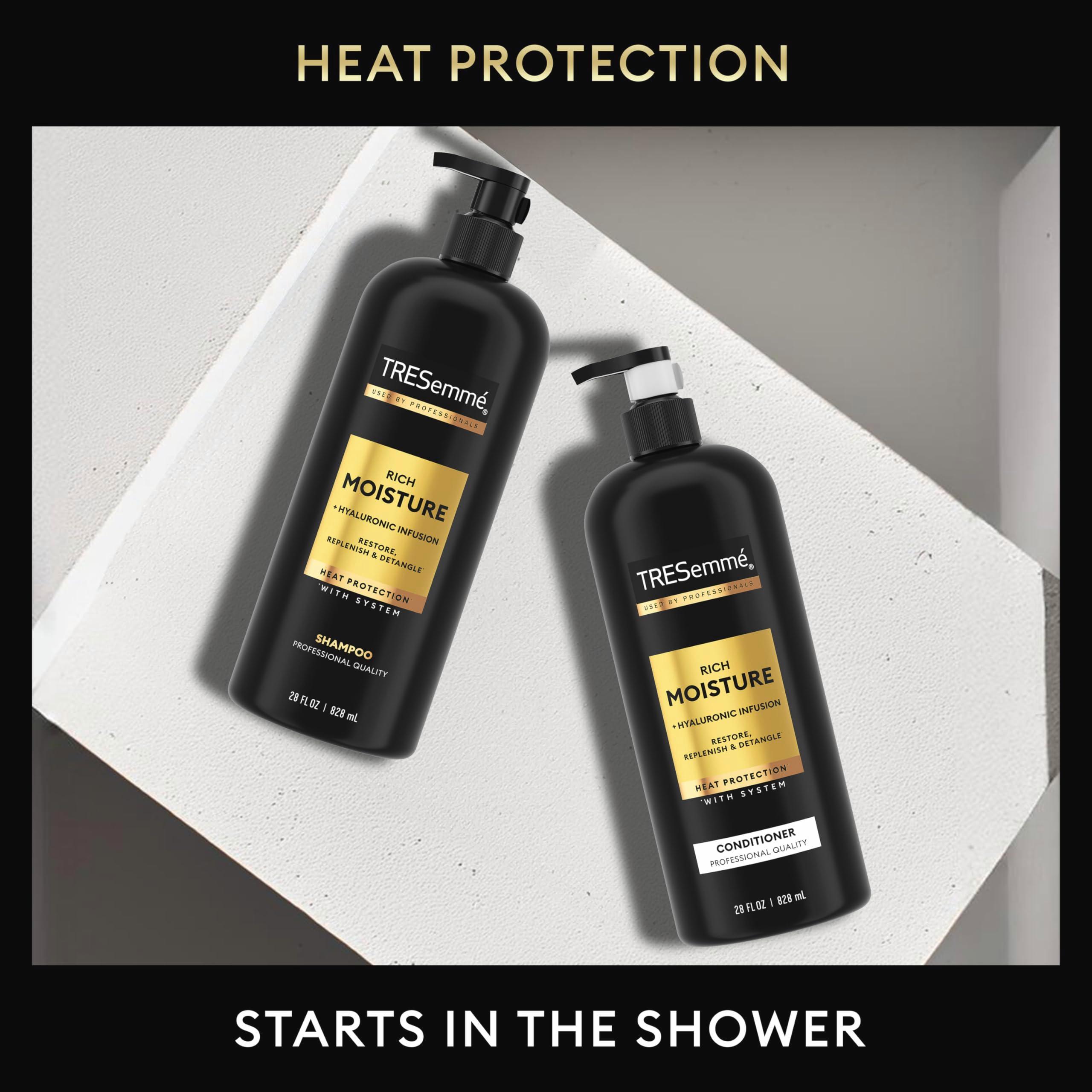TRESemmé Rich Moisture Shampoo and Conditioner 2 Count Rich Moisture for Dry Hair Formulated With Vitamin E and Biotin 28 oz - Image 4