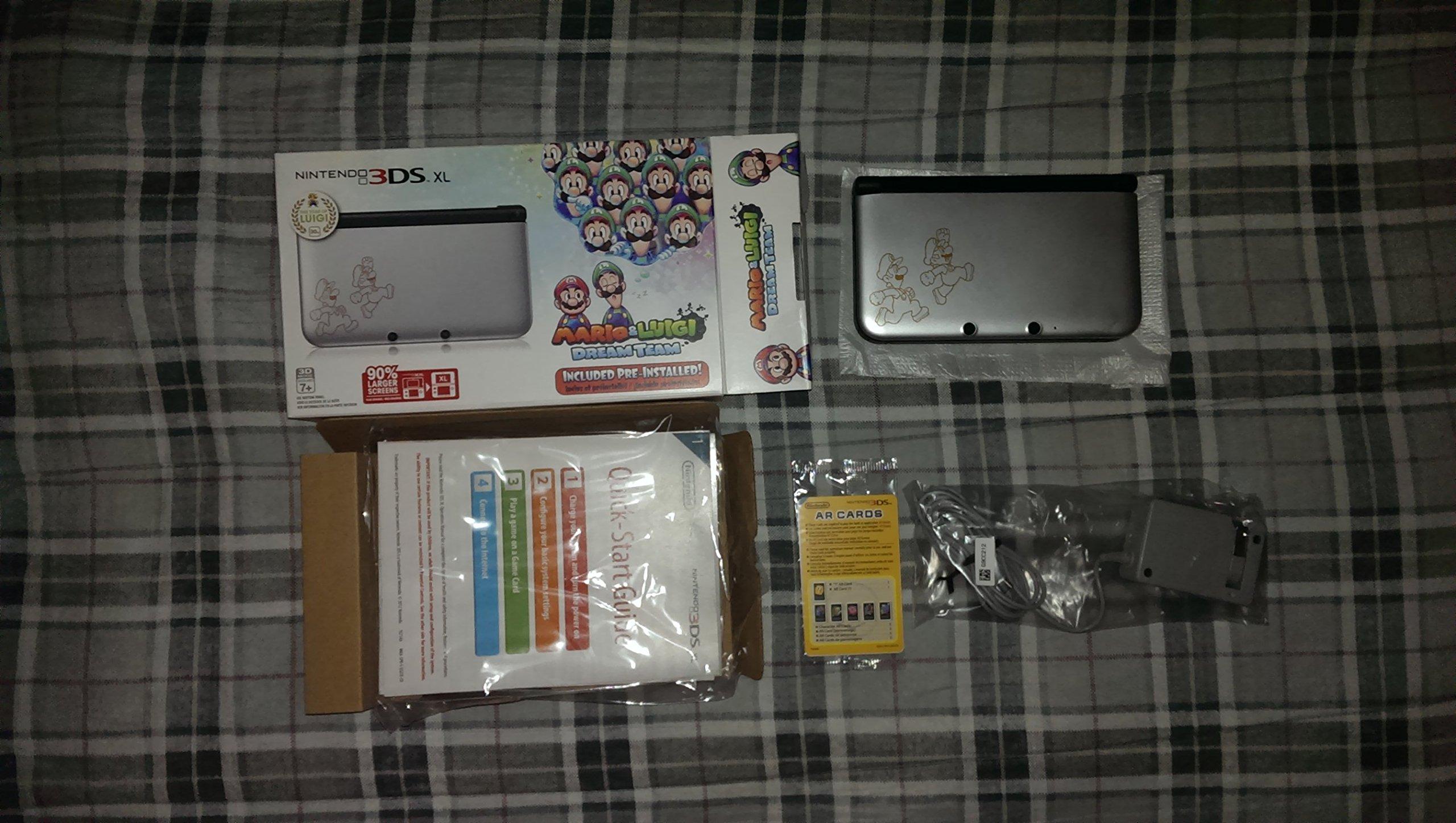 Nintendo 3DS XL, Silver - Mario & Luigi Dream team Limited Edition - Image 2