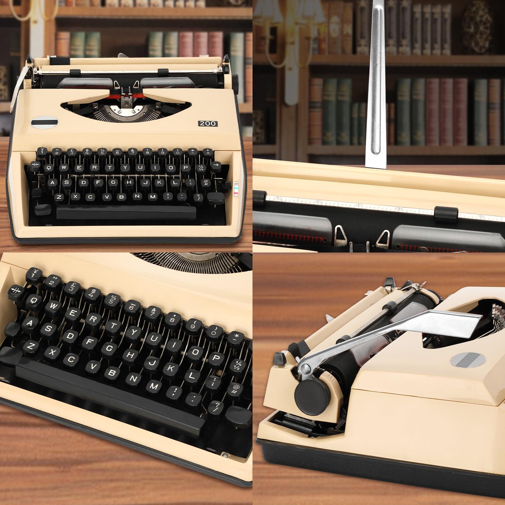 Legacy Manual Typewriter,Coffee Traditional Portable Vintage Typewriter Deeply Restored by Craftsmen,Manual Typewriter for Writing,Letters and Vintage Collectible Present - Image 5