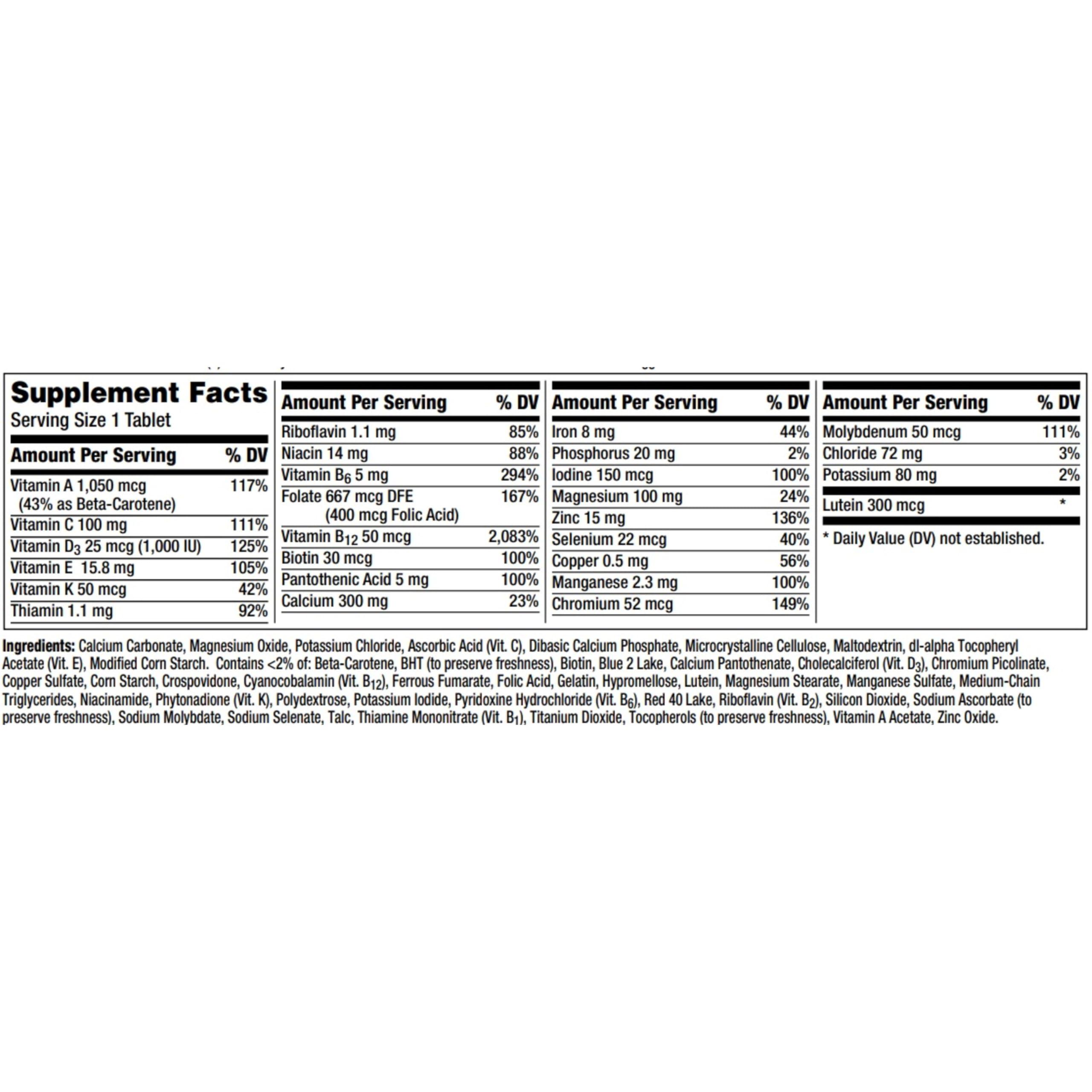 Centrum Silver Women's Multivitamin for Women 50 Plus, Multivitamin/Multimineral Supplement with Vitamin D3, B Vitamins, Non-GMO Ingredients, Supports Memory and Cognition in Older Adults - 200 Ct - Image 15