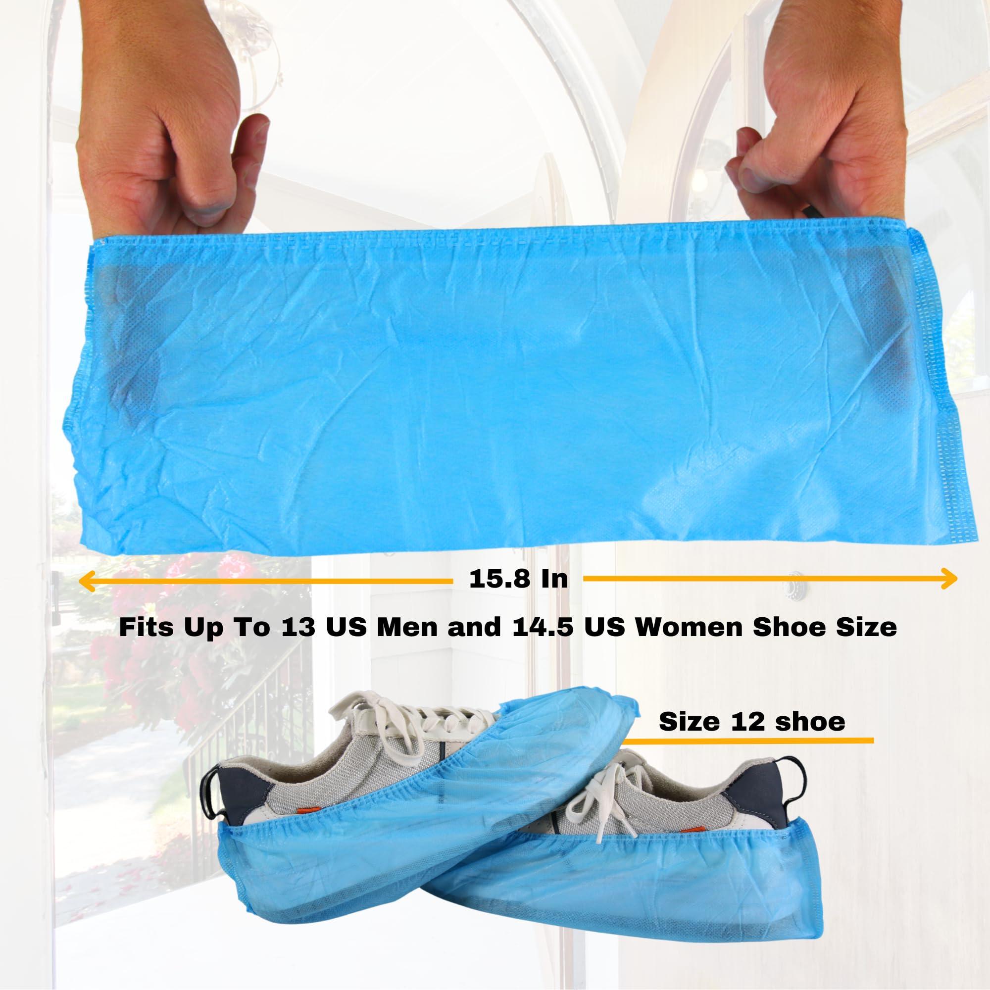 Frontline Disposable Shoe Covers – Non-Woven, Durable, Booties Shoe Protectors – Water Resistant - One Size Fits Most, Indoor Use – for Real Estate, Technicians, Home (100) - Image 7