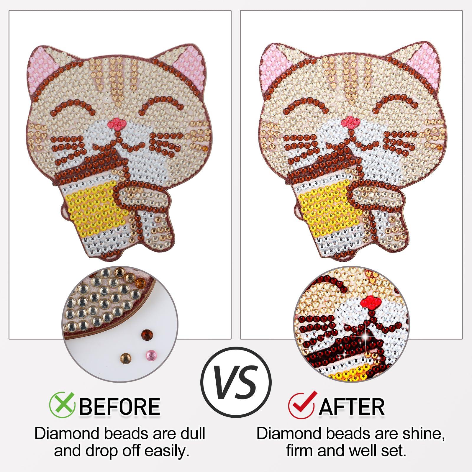 Diamond Painting Sealer, Topwey Diamond Painting Adhesive with Applicator Helps retain Your Diamond Sparkle, Also Applicable to Puzzles for Adults (125 ML 4.4 Fl Oz) - Image 2