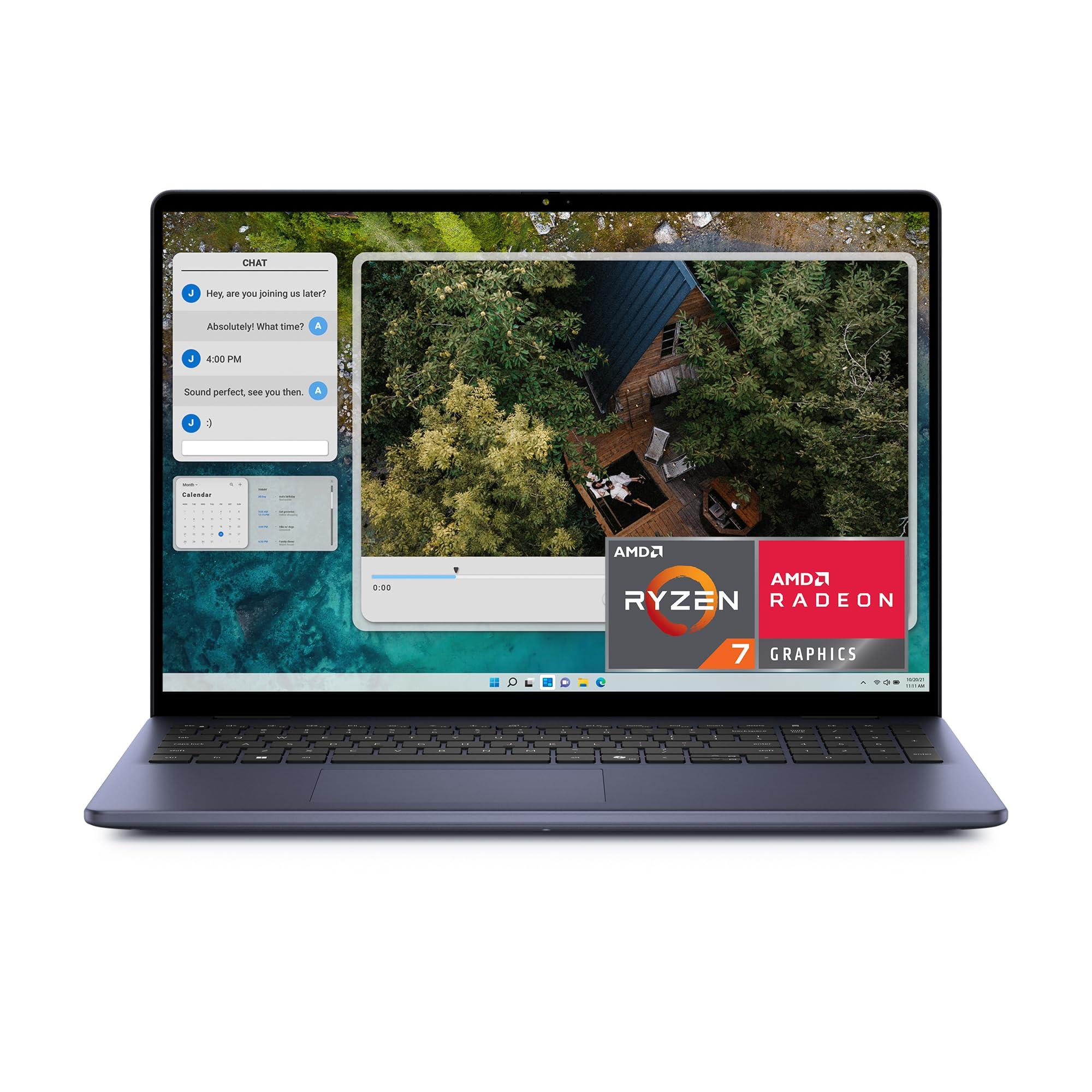 Dell Inspiron 16 5645 Laptop - 16.0 16:10 FHD+ (1920 x 1200) Display, AMD Ryzen 7-8840U, 16GB DDR5 RAM, 1TB SSD, AMD Radeon Graphics, Windows 11 Home, Onsite & Migrate Services - Midnight Blue