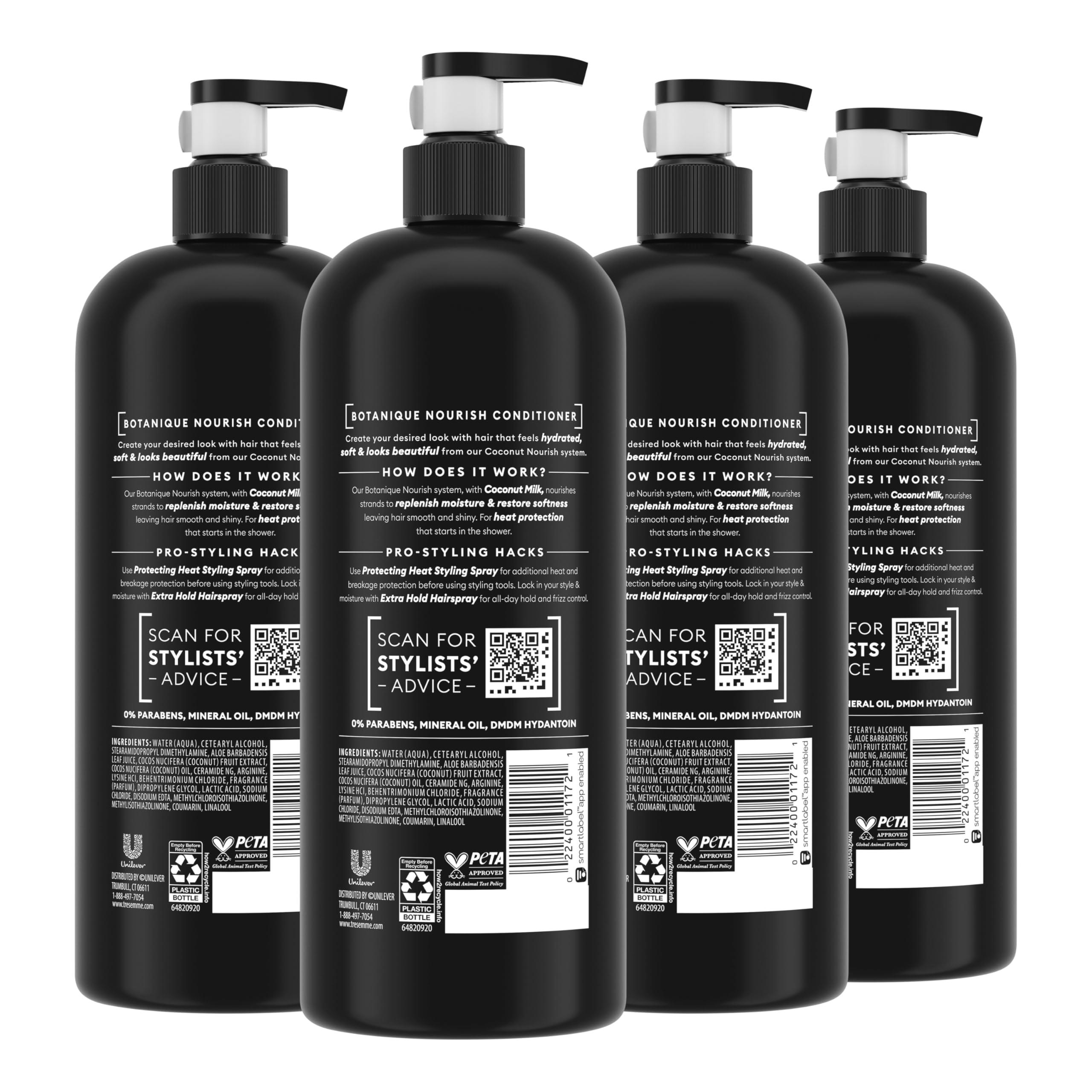 TRESemmé Conditioner Botanique Nourish 4 Pack With 100% Natural Coconut Milk and Aloe Vera 28 Fl Oz - Image 2