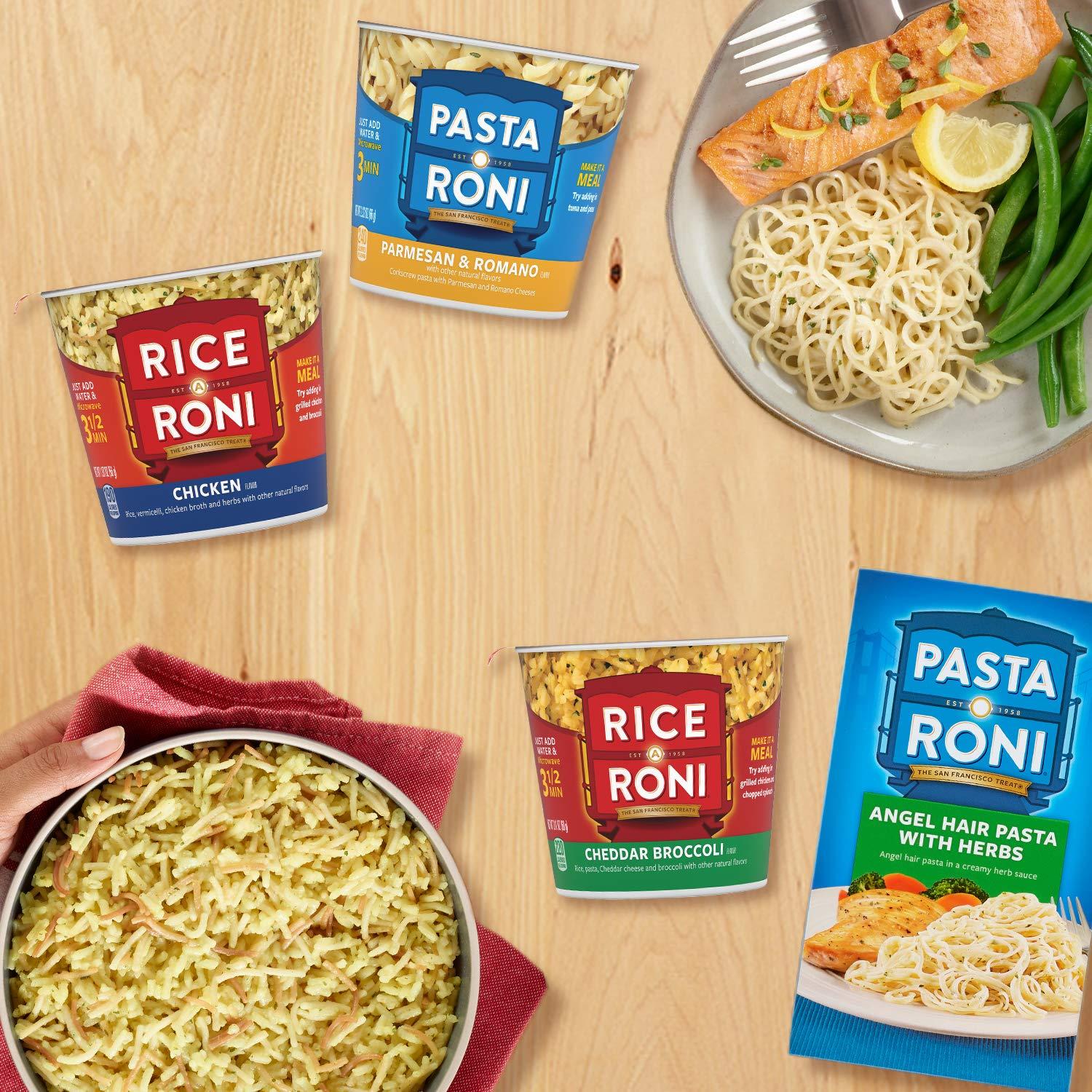 Rice a Roni Cups Individual Cup, 3-Flavor Variety Pack, 2.25 Oz (Pack of 12 - Image 4
