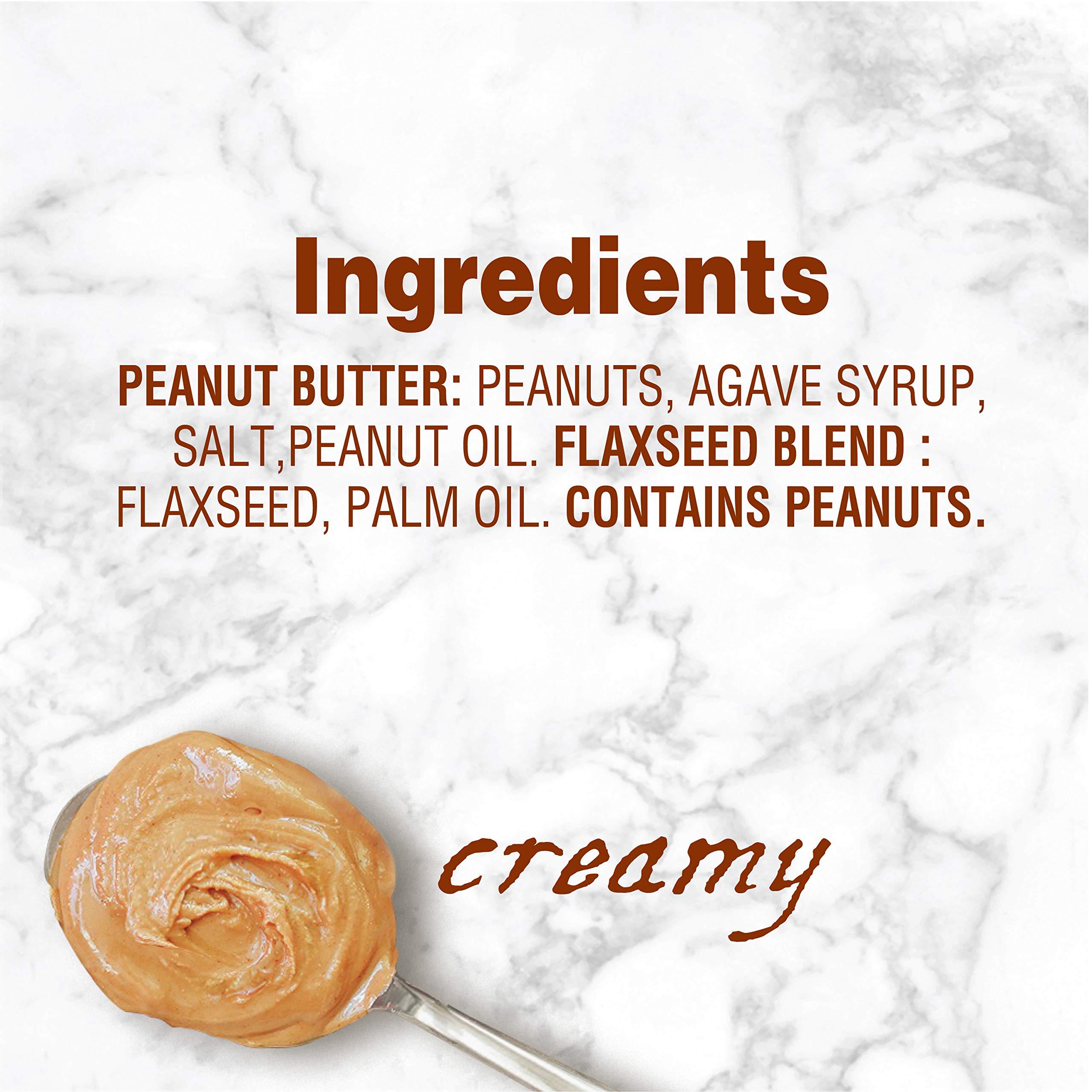 Earth Balance Creamy Peanut Butter and Flaxseed Spread, Vegan and Gluten Free, 16 oz - Image 3