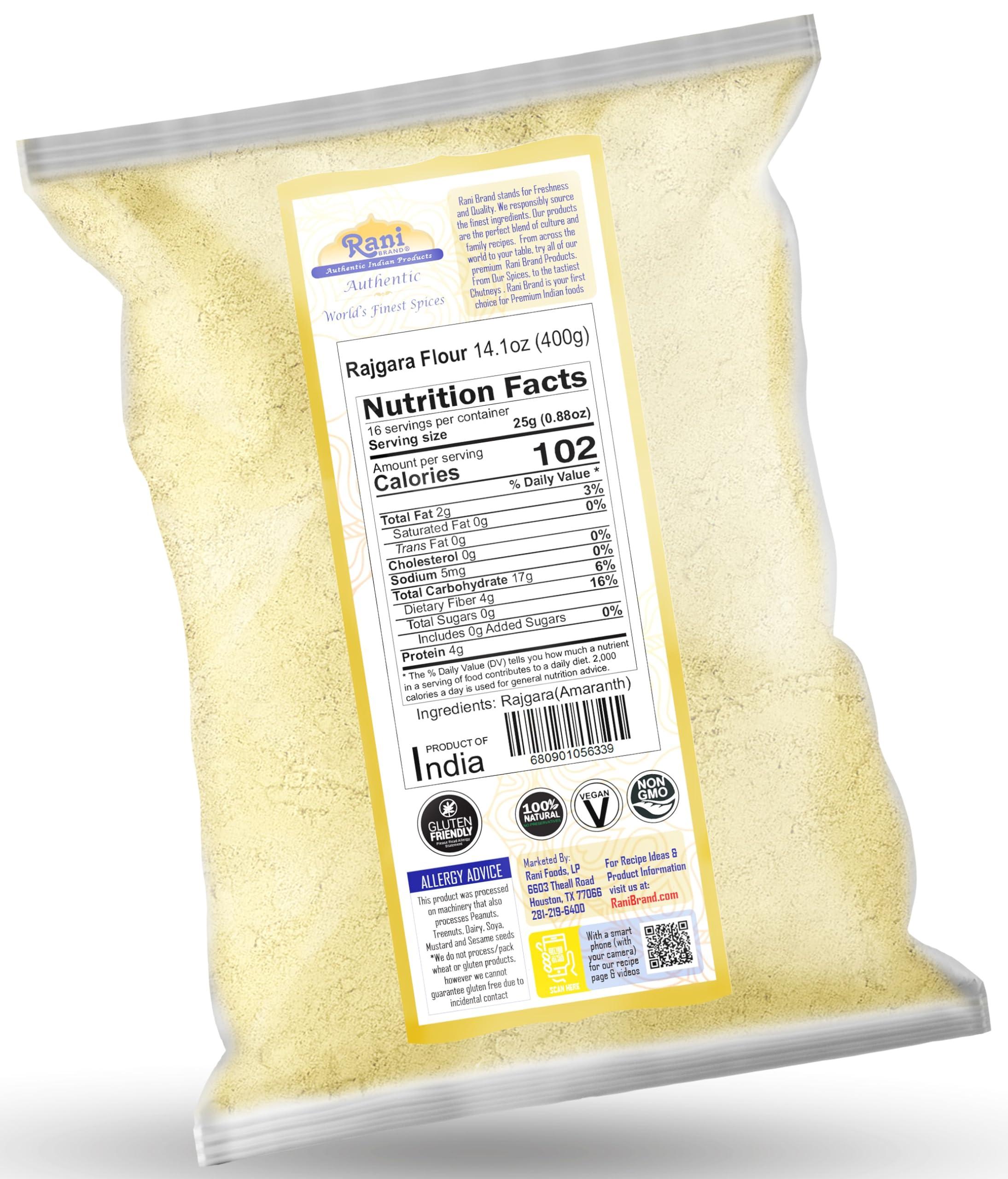 Rani Rajgara Flour (Amaranth flour) 14oz (400g) ~ All Natural | Vegan | Gluten Friendly | NON-GMO | Kosher | Indian Origin - Image 2