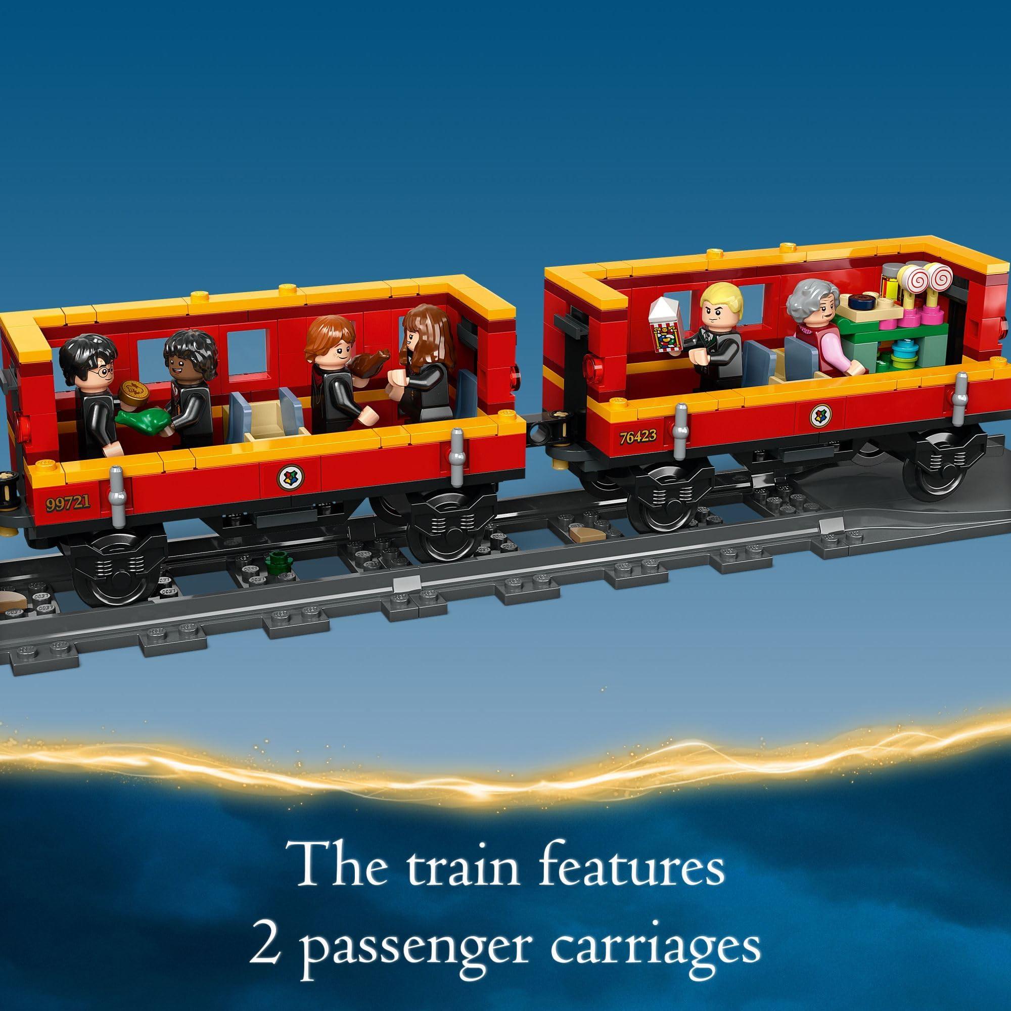 LEGO Harry Potter Hogwarts Express & Hogsmeade Station 76423 Building Toy Set; Harry Potter Gift Idea for Fans Aged 8+; Features a Buildable Train, Tracks, Ticket Office and 8 Harry Potter Minifigures - Image 4