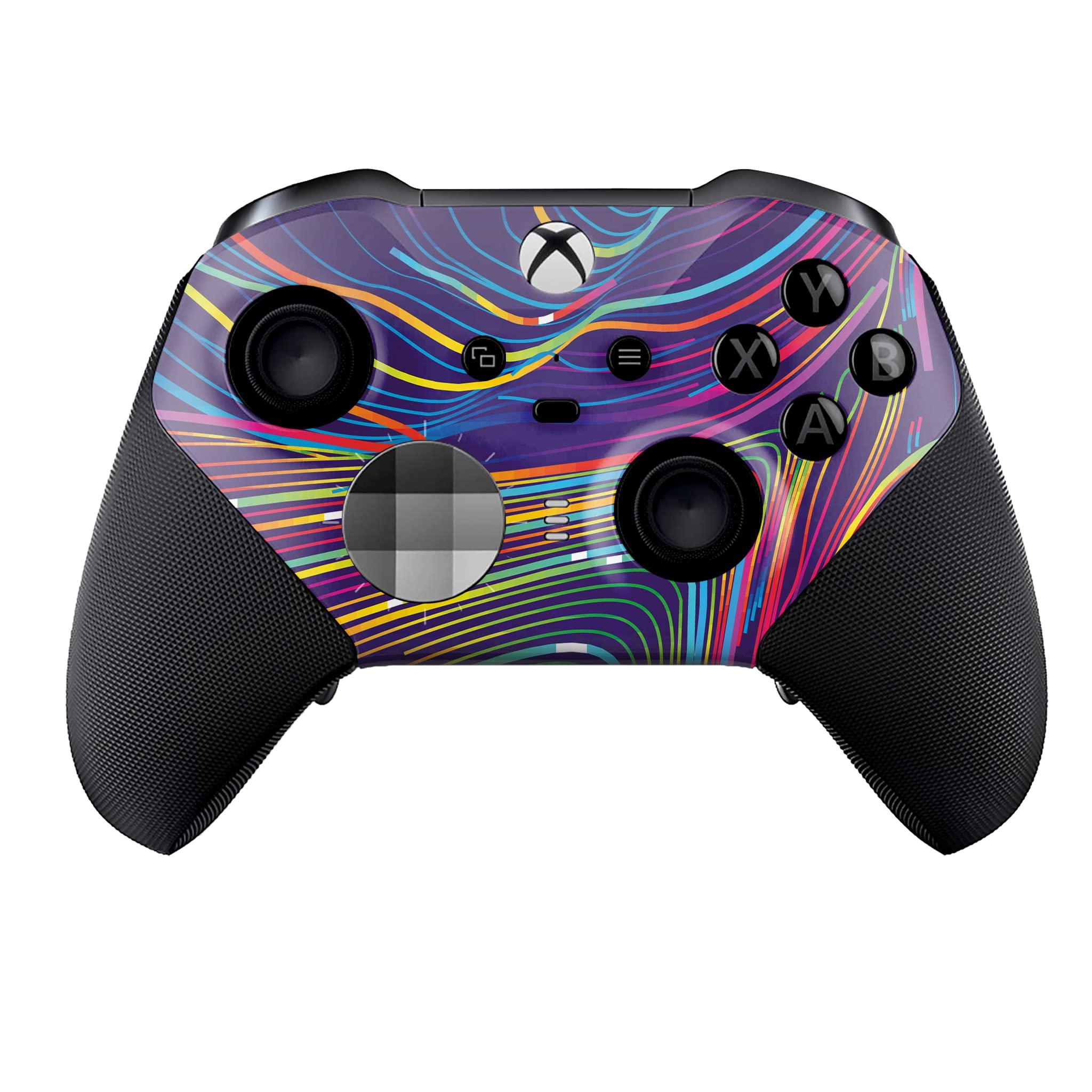 Moving Abstract Customised Wireless Controller for Elite by BCB. Original Elite Series 2 Controller Compatible with X-box One/Series X & S. Customized with Water Transfer Printing (Not a Skin) - Image 1
