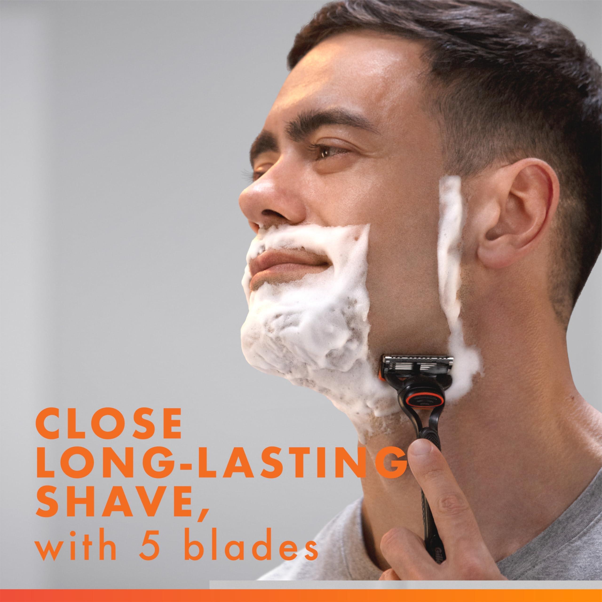 Gillette Fusion5 Razors for Men, 1 Razor, 4 Blade Refills, Lubrastrip for a More Comfortable Shave - Image 3