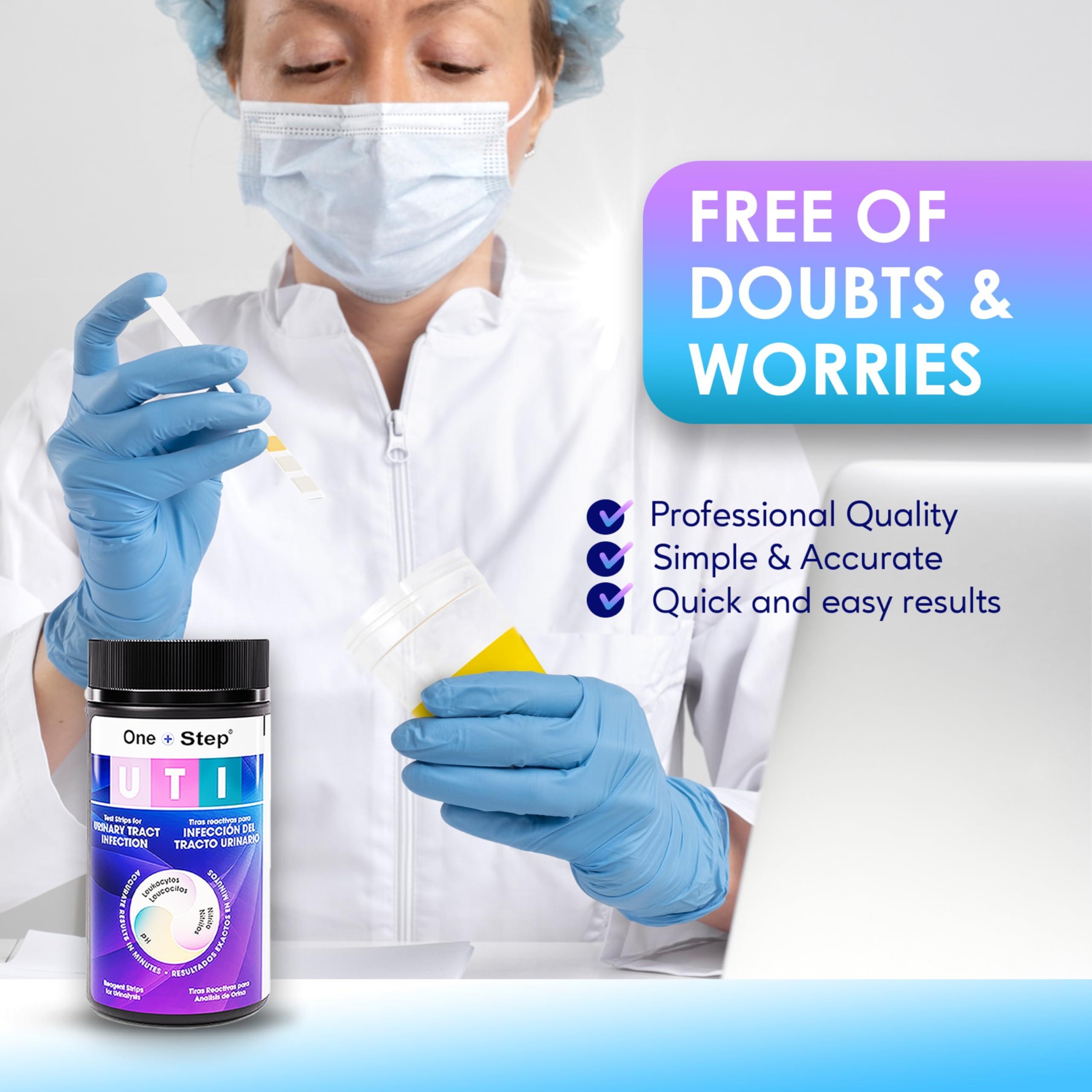 One Step UTI Test Strips, 100 Strip Tub, 3-in-1 Parameter At Home UTI Test for Women, Men & Kids, Urine Test Strips for UTI & Bladder, Easy to Use Urinary Tract Infection Test Kit, Home Health Tests - Image 5