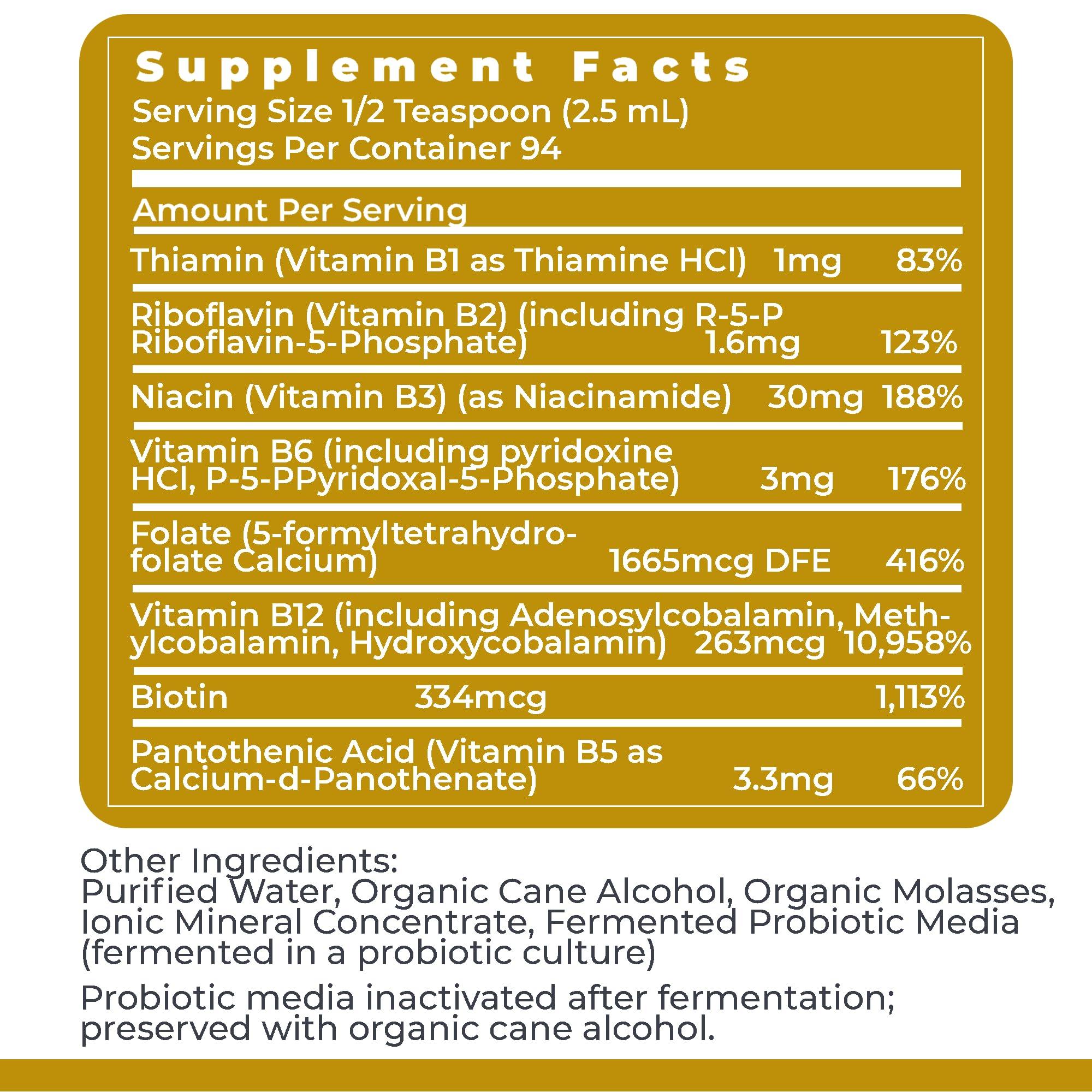 Premier Research Labs: Max B-ND Liquid Vitamin B-Complex for Liver & Brain Health - Sublingual Drops for Energy, Immune, Made in The USA - 8 fl oz - Thiamin, B12, B6 & More - for Men, Women, Kids - Image 6