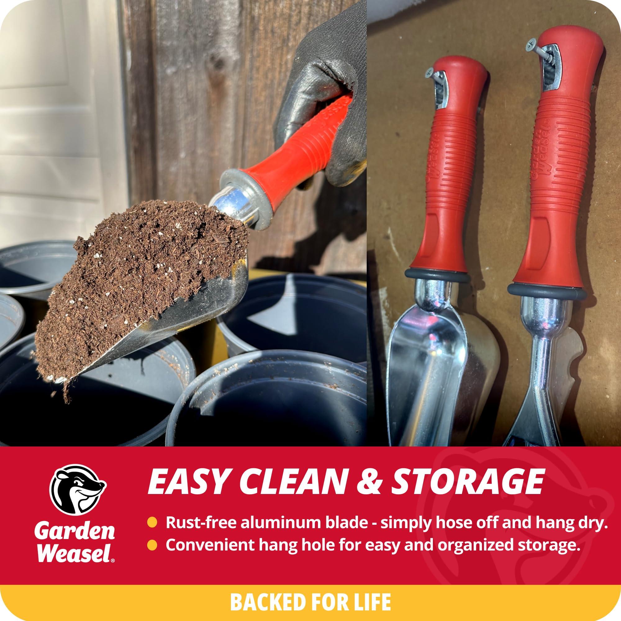 Garden Weasel Potting Scoop - Oversized | Dig and Transport | Planting and Gardening Hand Digging Tools, Heavy Duty Soil Scoop, Mini Gardening Shovel | 91362 - Image 7