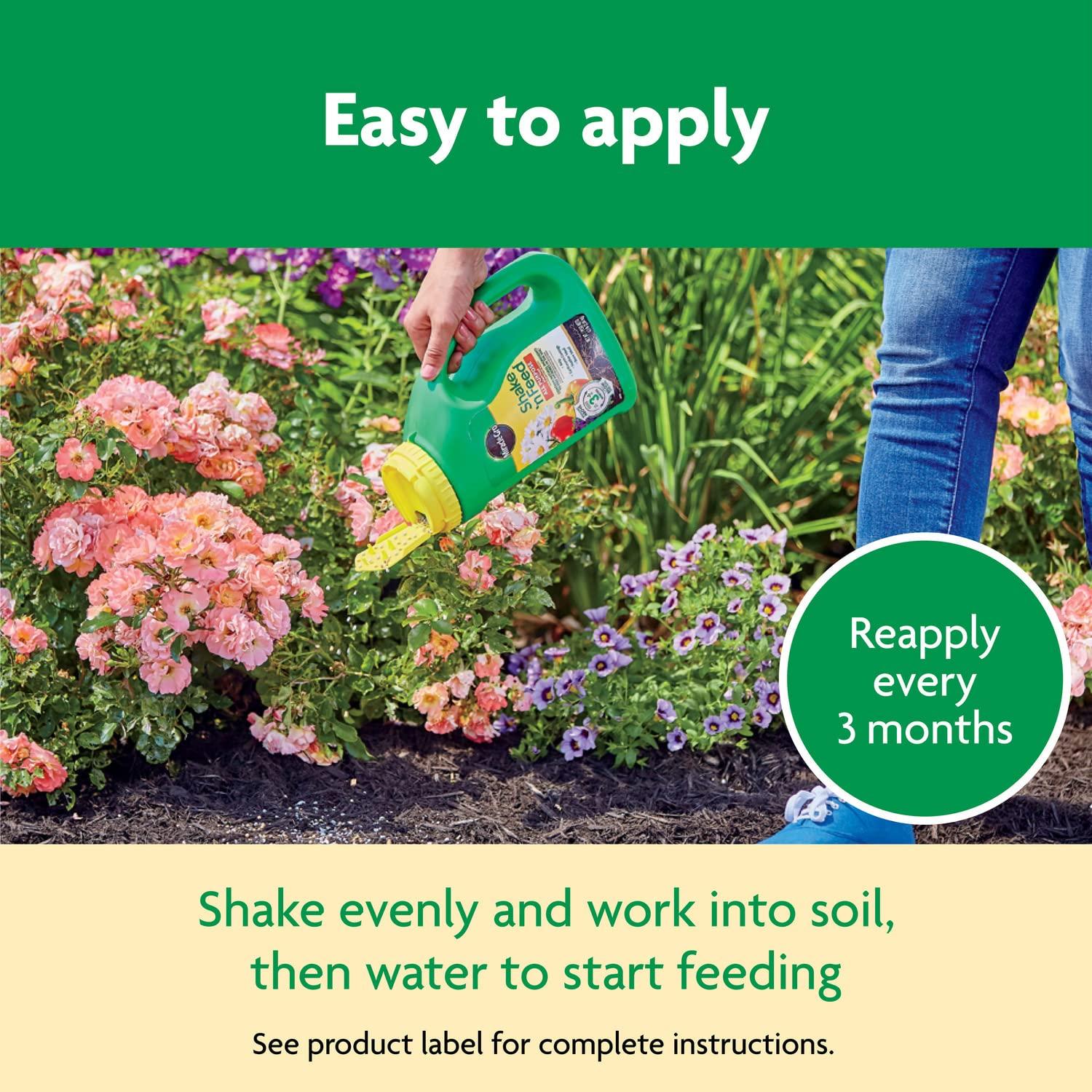 Miracle-Gro Shake 'N Feed All Purpose Plant Food, For In-Ground and Container Plants, Feeds for up to 3 Months, 4.5 lbs. - Image 8