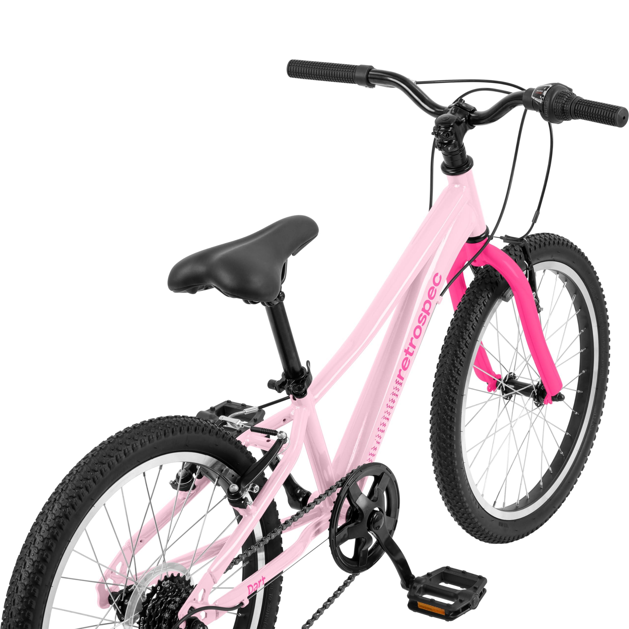 Retrospec Dart 20 & 24 Inch Hybrid Kids Bike - 7 Speed for Ages 6-11 Boys and Girls Youth Bicycle with 29" All Season Tires and Shock-Absorbing Suspension - Image 5