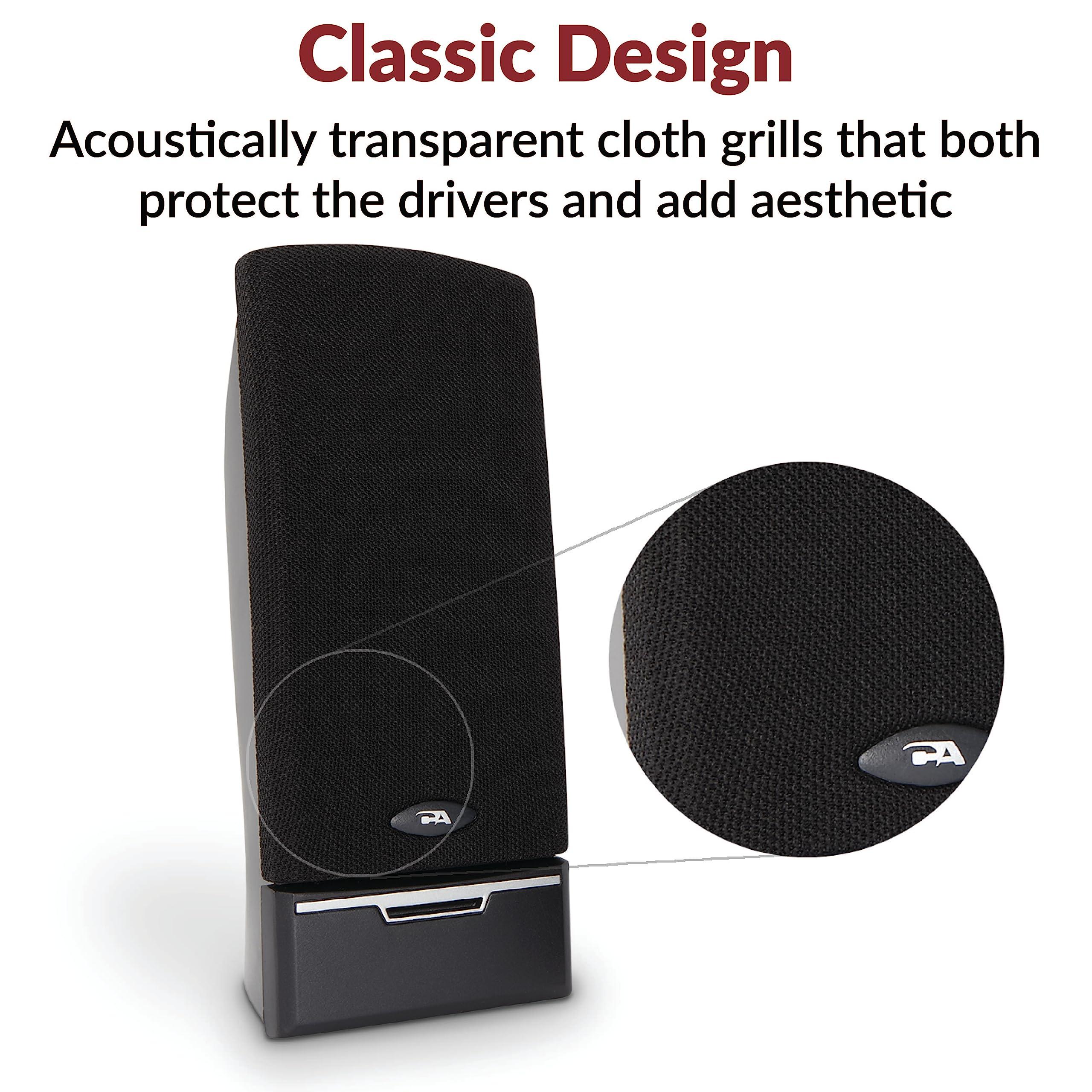 Cyber Acoustics CA-2014 Computer Speakers, Full Stereo Sound, Convenient Controls, Easy Setup - Image 4