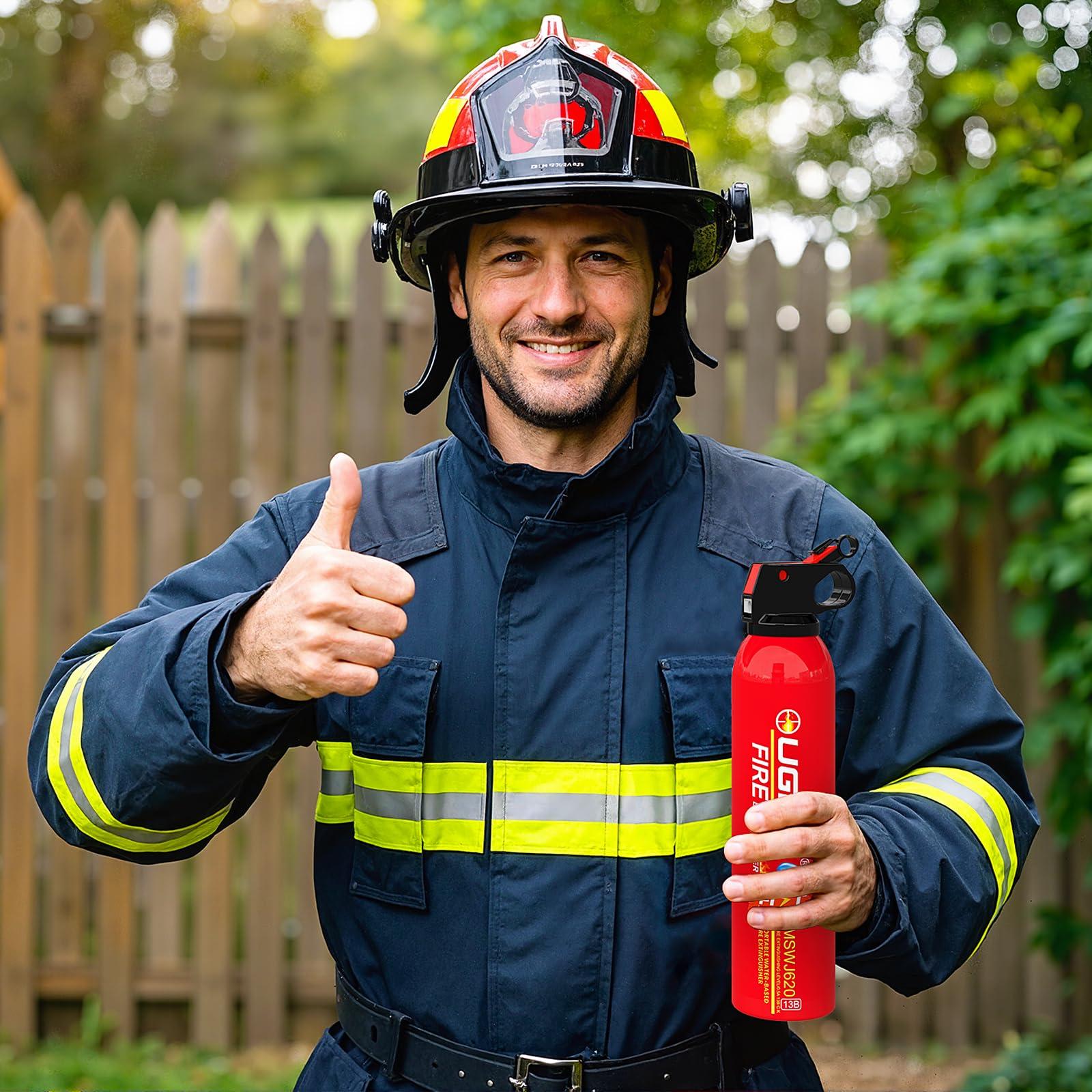 Ougist Small Portable Fire Extinguisher for Home and Kitchen, 21oz Each, 6-Pack, Water-Based Fire Extinguishers for Quick Emergency Response, Prevent Re-Ignition, Ideal for Vehicle and Camping, MSJ620 - Image 7