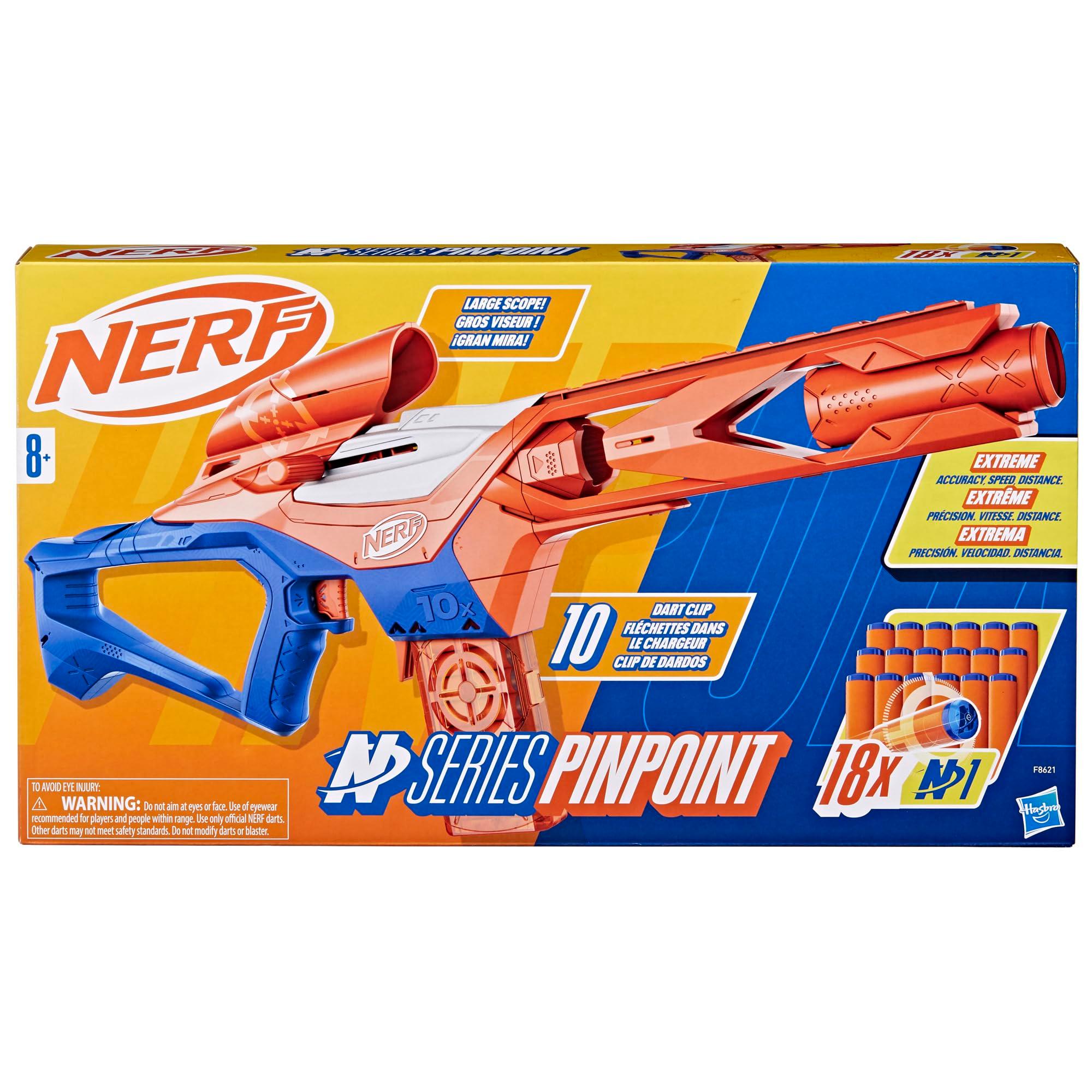 Nerf N Series Pinpoint Dart Blaster, 18 N1 Darts Compatible Only N Series Blasters, 10-Dart Clip, Blaster Gifts for Kids - Image 3