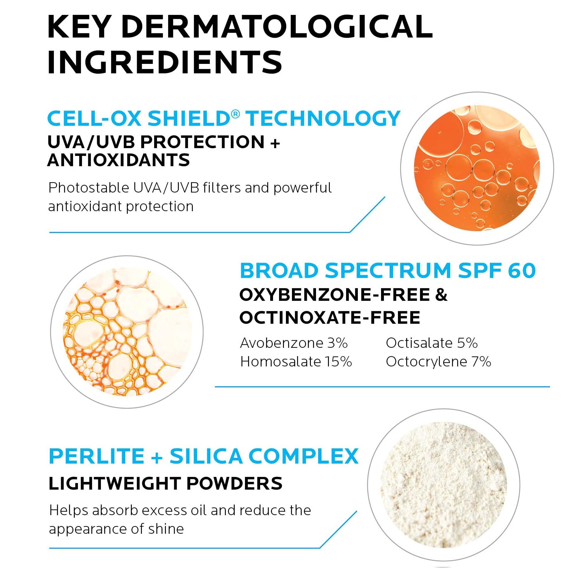 La Roche-Posay Anthelios Clear Skin Sunscreen Dry Touch SPF 60, Oil Free Sunscreen For Face, Oil Absorbing, Broad Spectrum SPF + Antioxidants, Non-Greasy, Oxybenzone Free, Travel Size - Image 5