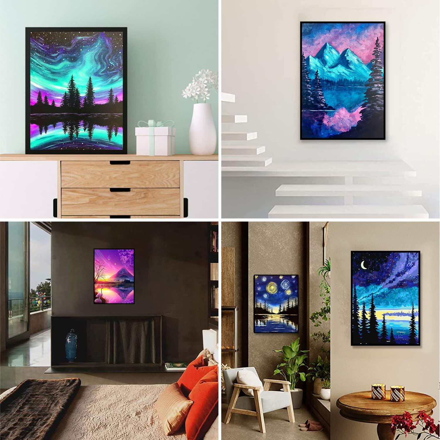 TINY FUN 12 Pack Diamond Painting Kits for Adults 5D Diamond Art Kit Paint by Number for Beginners, DIY Paint with Round Full Drill Diamonds Paintings Gem Art for Home Wall Decor Gift (12X16 Inch - Image 8