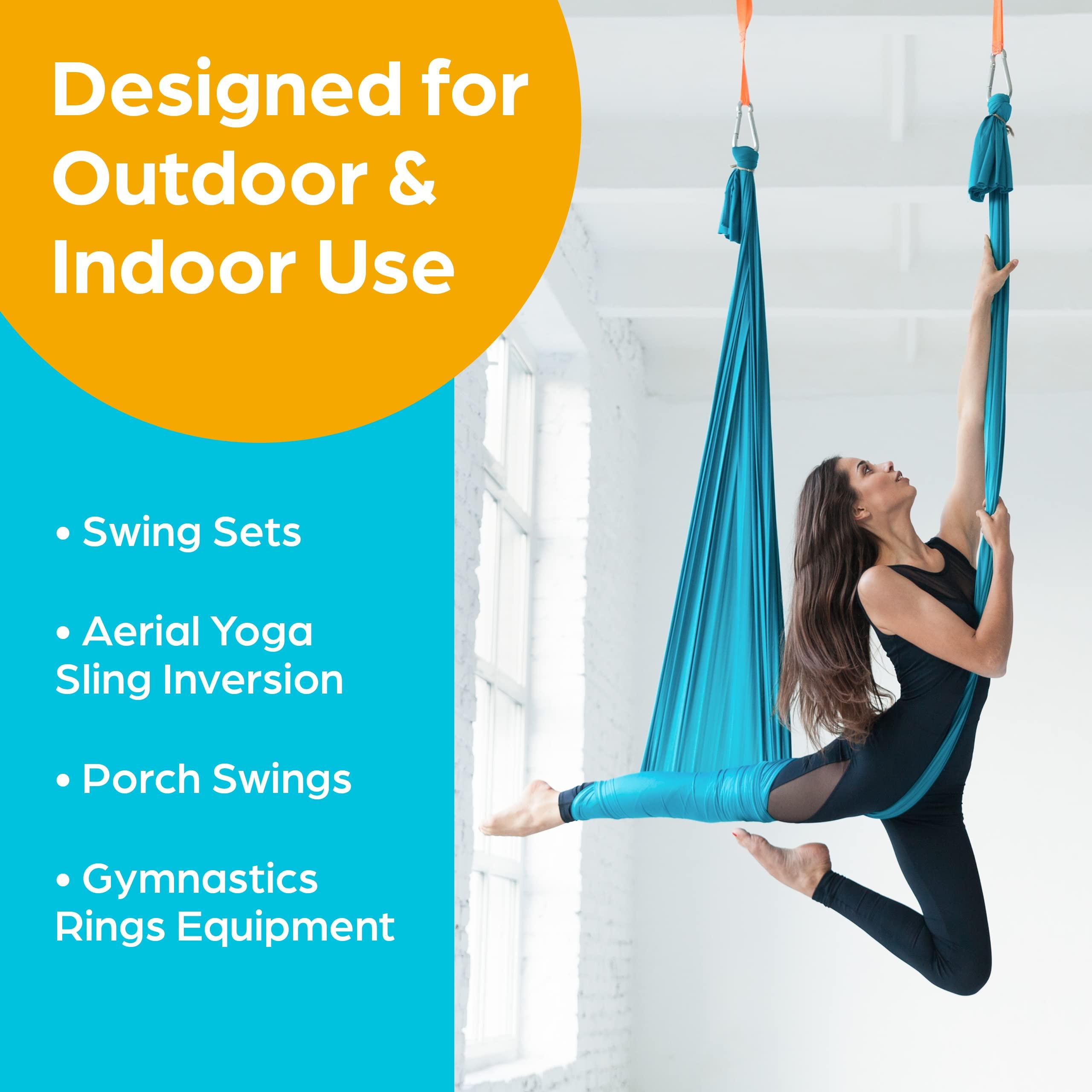 Jungle Gym Kingdom Swing Set Hangers - 2 Heavy Duty Brackets with Locking Snap Hooks for Porch, Patio, Playground - Indoor/Outdoor Hardware & Accessories - Image 6