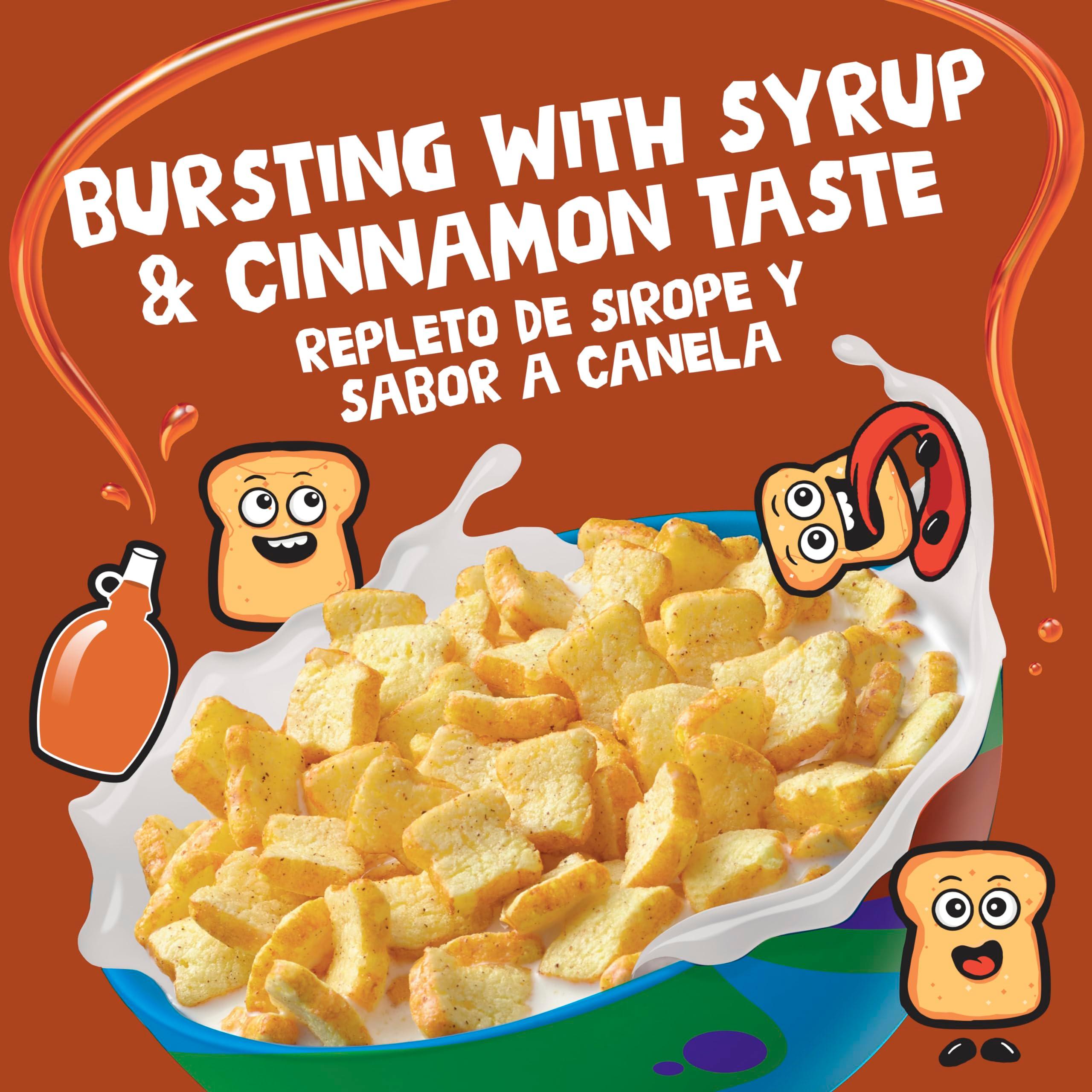 French Toast Crunch Breakfast Cereal, Syrup and Cinnamon Taste, Family Size, 17.4 oz - Image 3