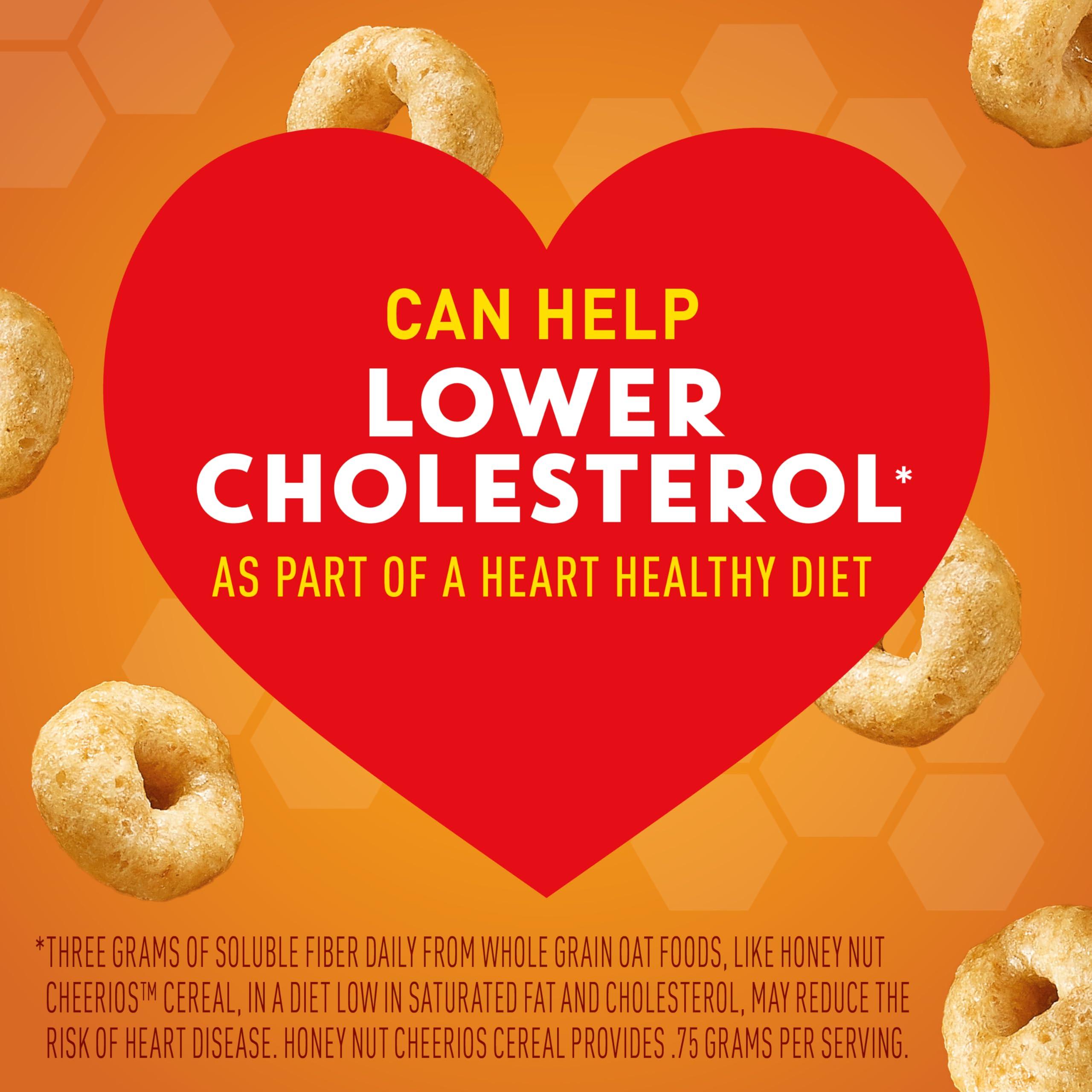 Honey Nut Cheerios, Heart Healthy Gluten Free Breakfast Cereal with Whole Grain Oats, Mega Size, 27.2 oz - Image 4