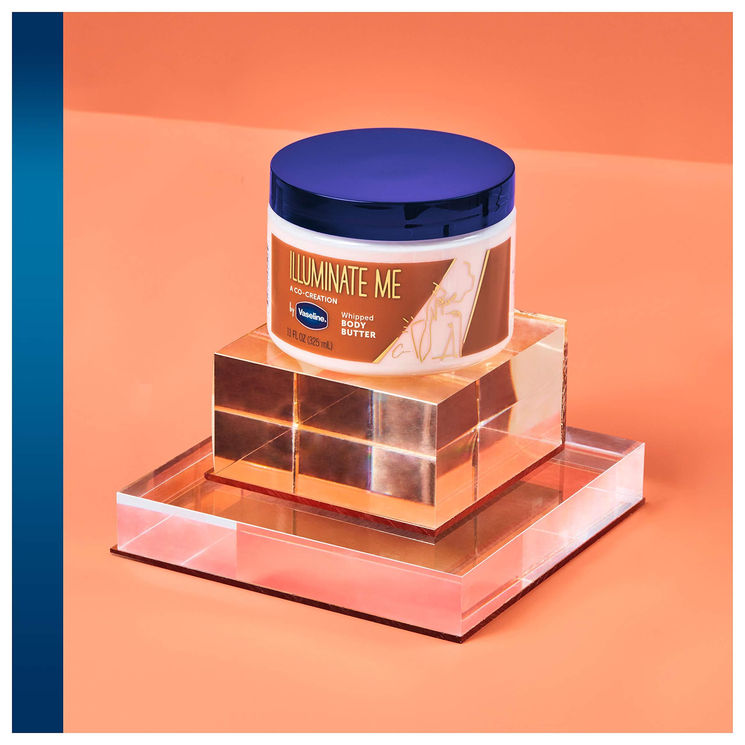 Vaseline Illuminate Me Shea Butter Whipped Body Butter for Melanin Rich Skin Provides 24 Hour Moisturization for Dry Skin 11 oz - Image 3