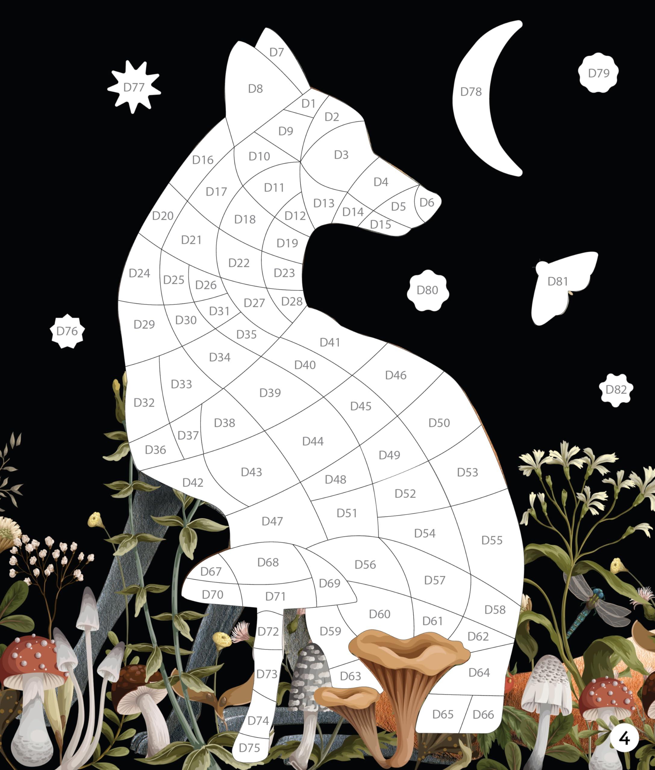 Brain Games - Sticker by Number: Enchanted Garden (24 Images to Sticker): Includes 2 Foil Sticker Sheets to Complete Each Image! - Image 3