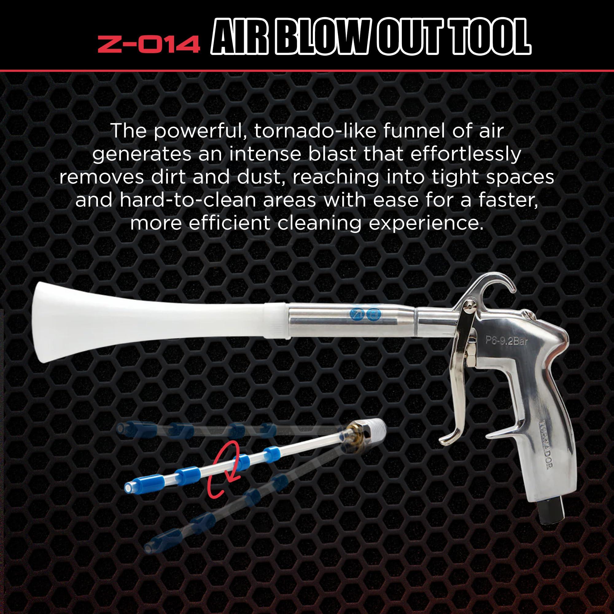 Tornador Z-014 Air Blow Out Tool | High-Performance Air Blower for Fast Car Detailing | Quickly Cleans & Dries Hard-to-Reach Areas | Essential Tool for Professionals - Image 2