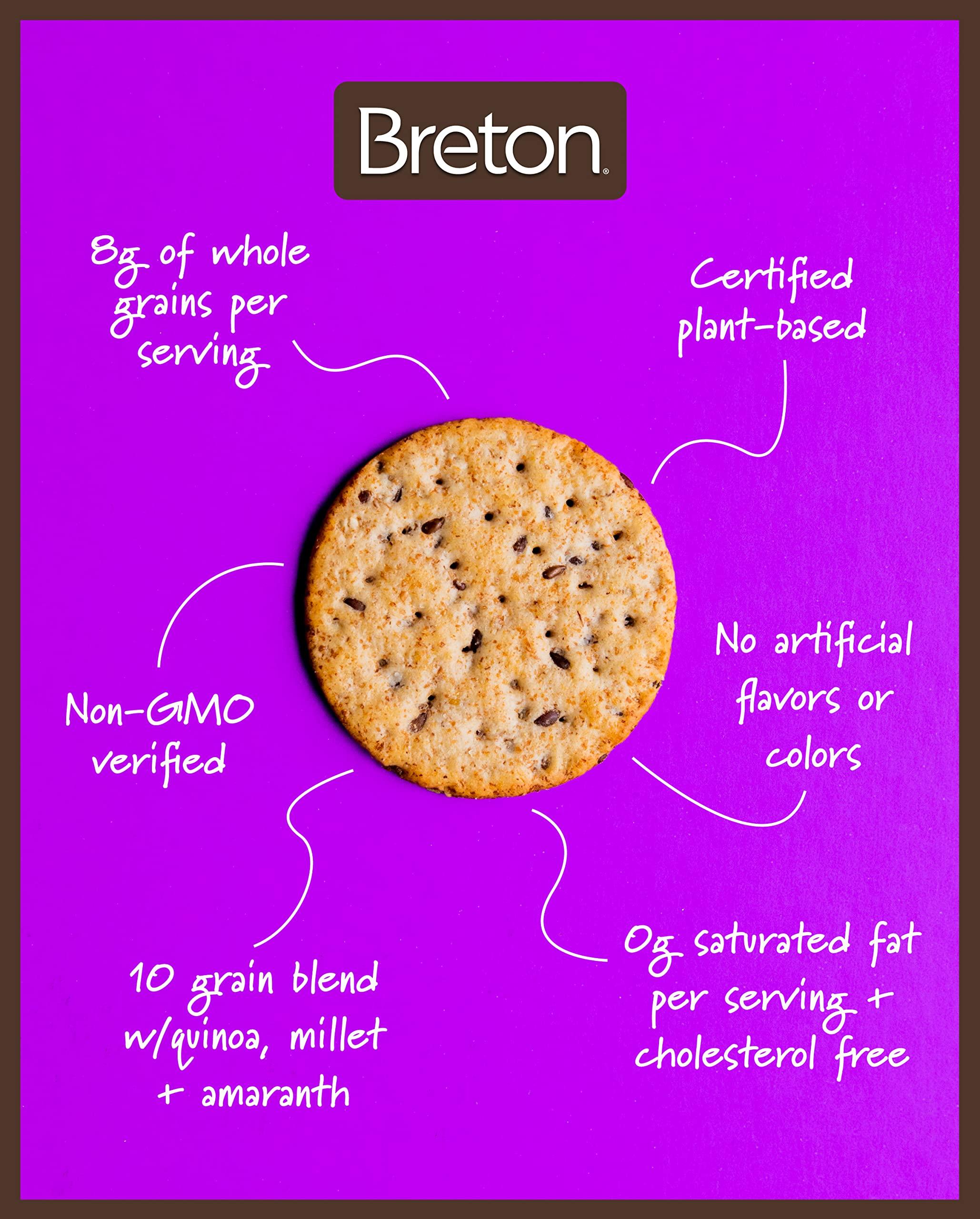 Breton Multigrain Crackers, 7.3 Ounce (Pack of 3) - Image 9