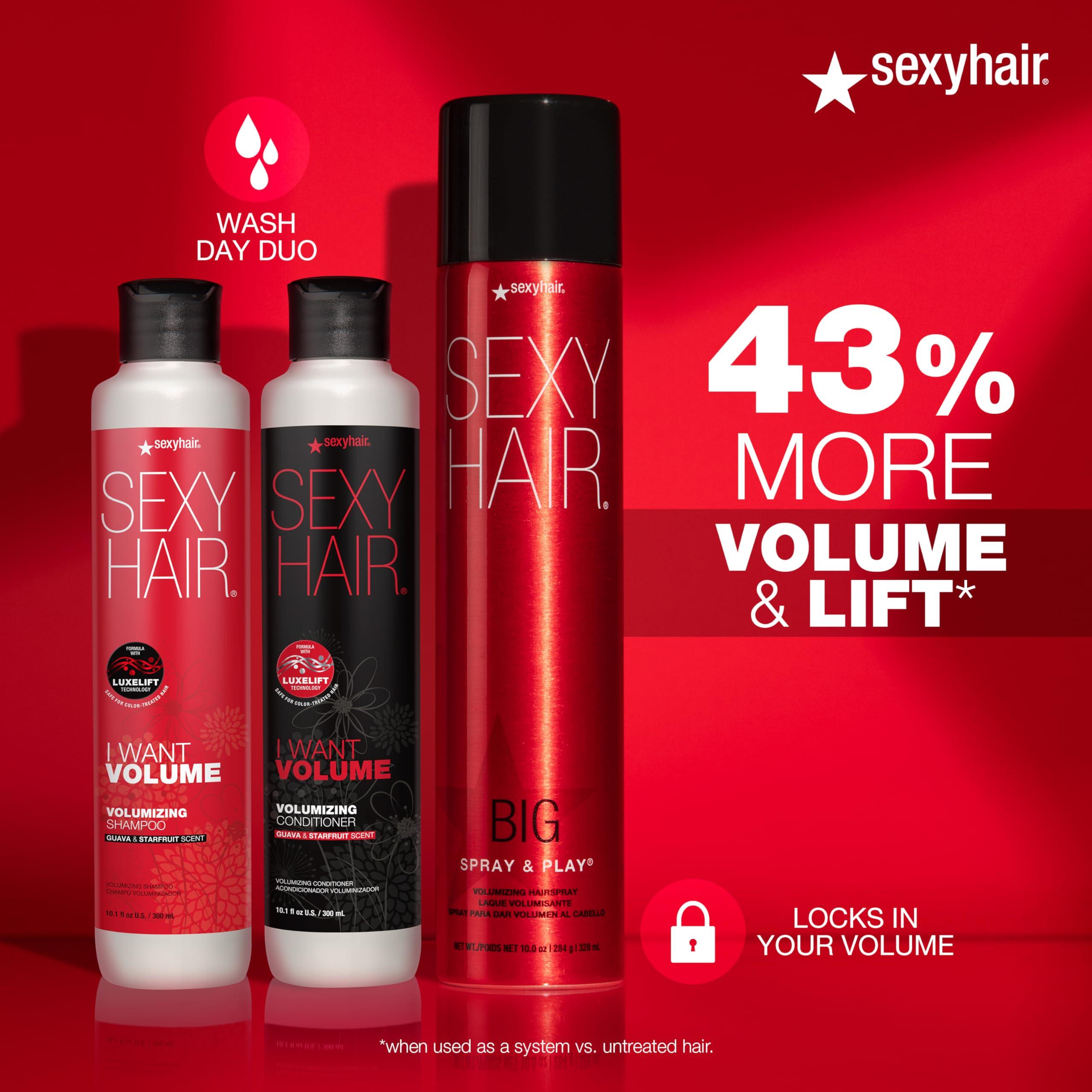 SEXYHAIR I WANT VOLUME Shampoo/Conditioner, 10.1oz | 10% More Volume | Lightweight Formula | All Hair Types - Image 6