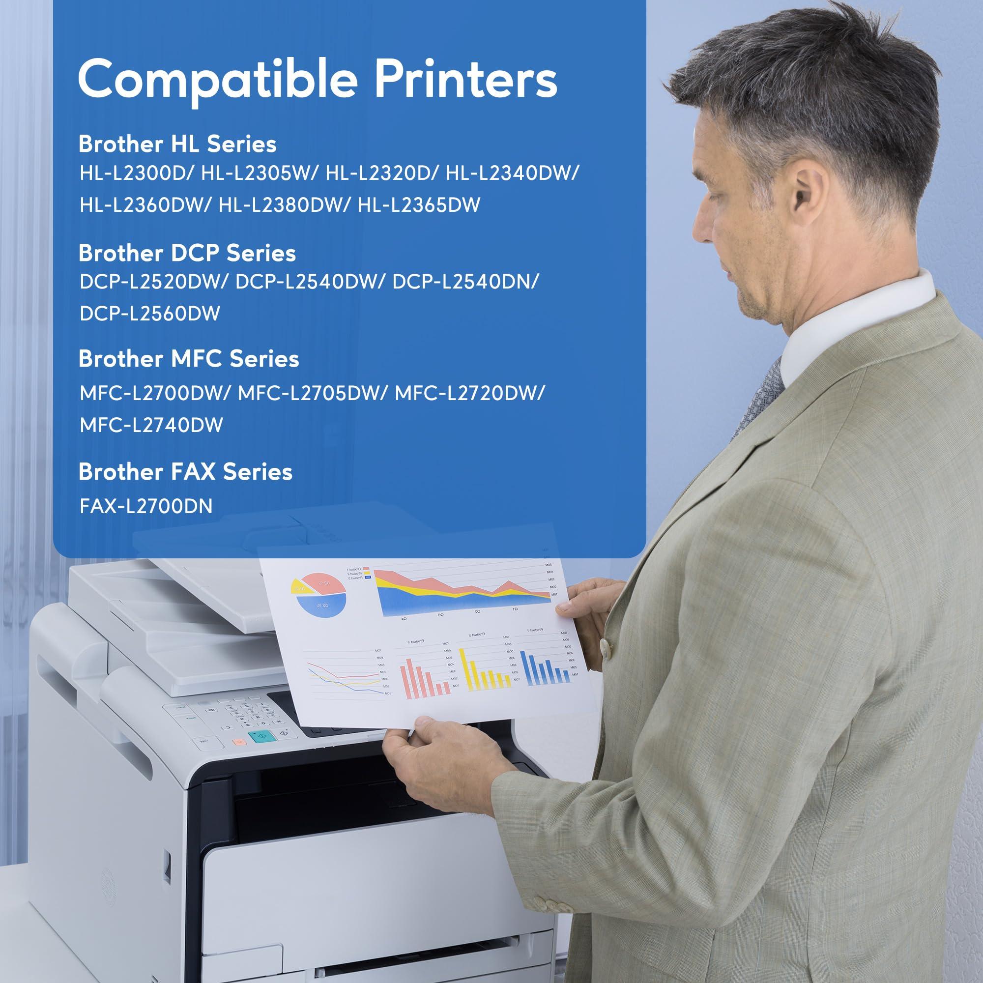 WEAREC Compatible Toner Cartridge & Drum Unit Replacement for Brother TN660 TN-660 TN630 DR630 Work with HL-L2300D HL-L2360DW DCP-L2520DW MFC-L2700DW MFC-L2740DW Printer (Black, 3 Pack) - Image 2