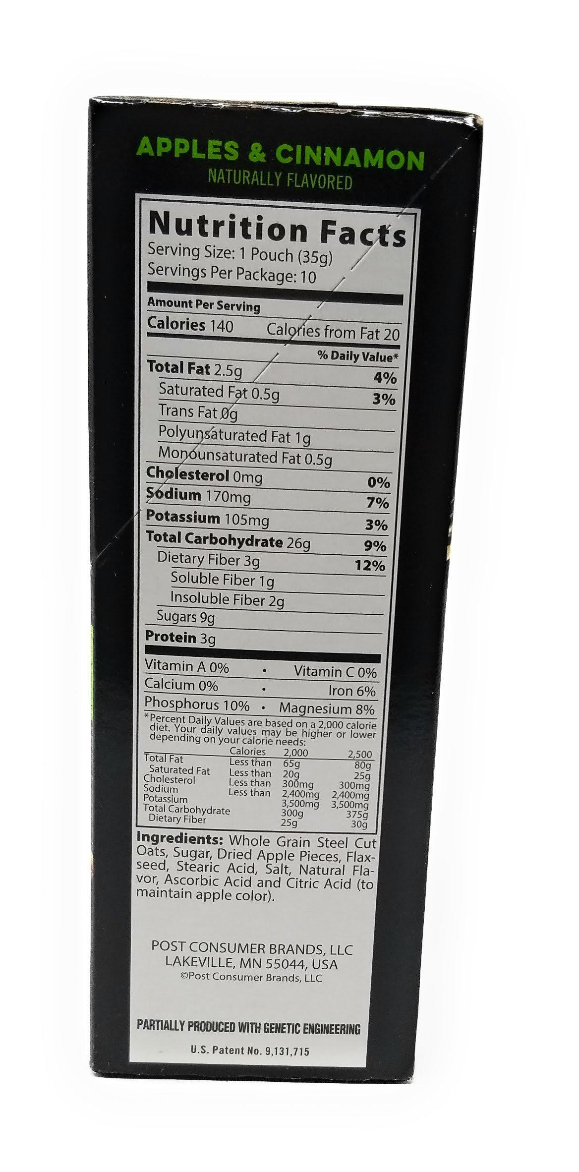 Better Oats Steel Cut Oats with Flax, Apples and Cinnamon, 10 Pouches (Pack of 2) - Image 2