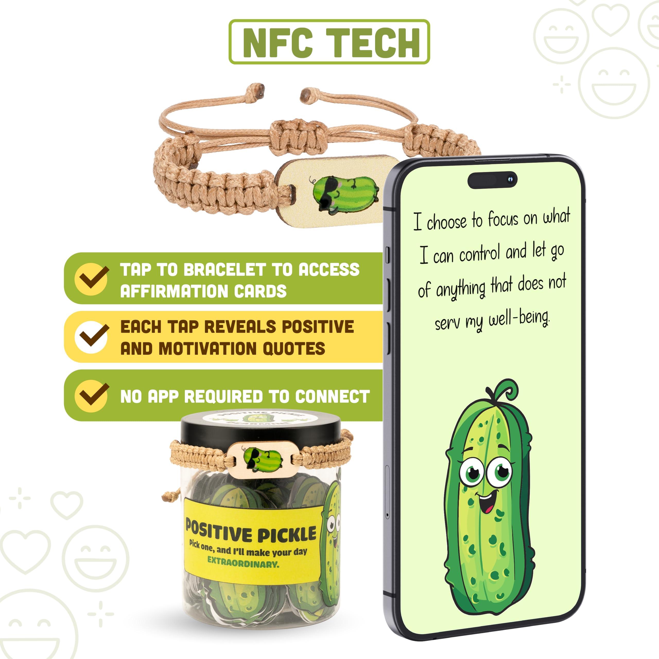 60 Positive Pickle Cards Jar, Affirmation Cards For Women, Emotional Support Pickle, Gifts For Mom, Gift For Women Birthday Unique, Teen Girl Gifts Trendy Stuff - Image 4