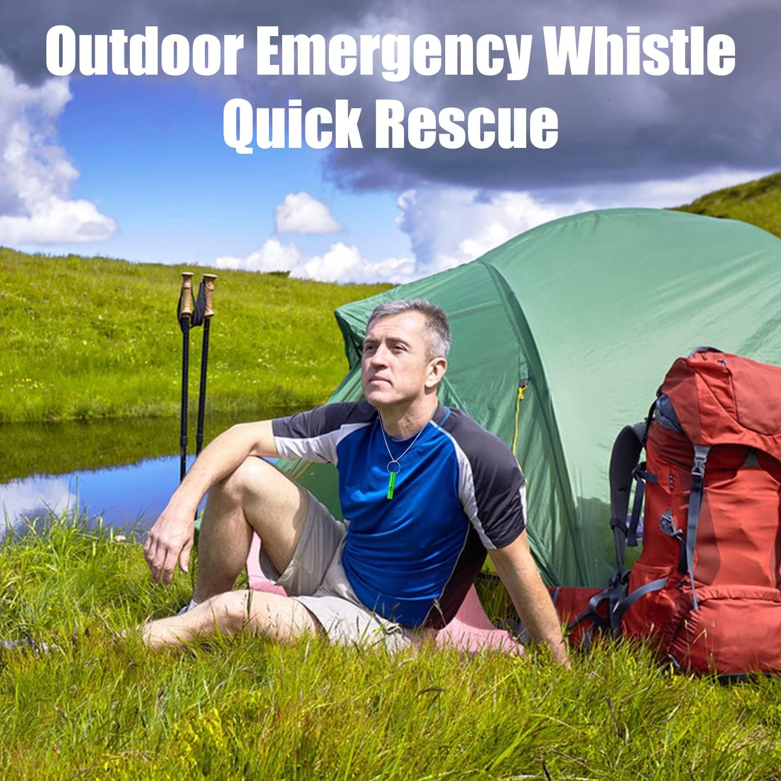 MIDELONG 6 pcs Emergency Whistle with Key Chain, Aluminum Extra Loud Safety Survival Whistle Keychain for Outdoor Sports Camping Hiking Boating Hunting, 6 Colors - Image 4
