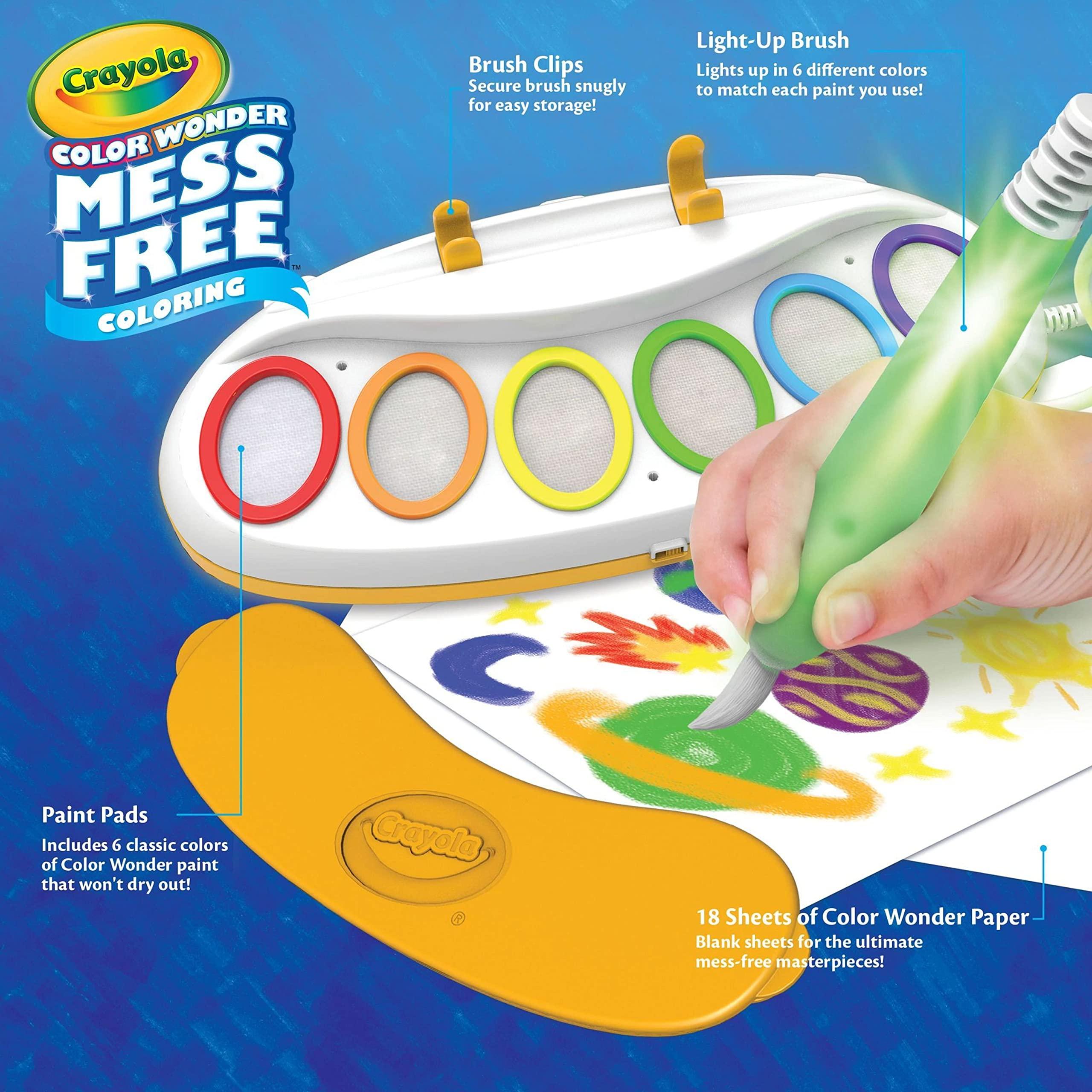 Crayola Color Wonder Magic Light Brush, Mess Free Painting Station for Kids, Gift for Kids, Toddler Toys & Activities, Ages 3, 4, 5 - Image 4