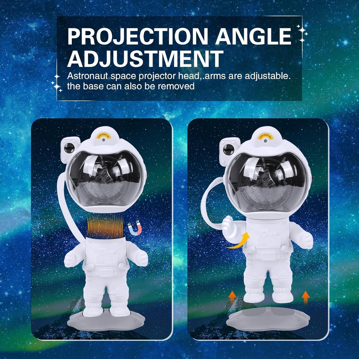 FUKOJEY Astronaut Light Projector - Astronaut Starry Nebula Ceiling LED Lamp with Timer and Remote, Gift for Kids Adults for Bedroom, Christmas, Birthdays, Valentine's Day etc. - Image 6
