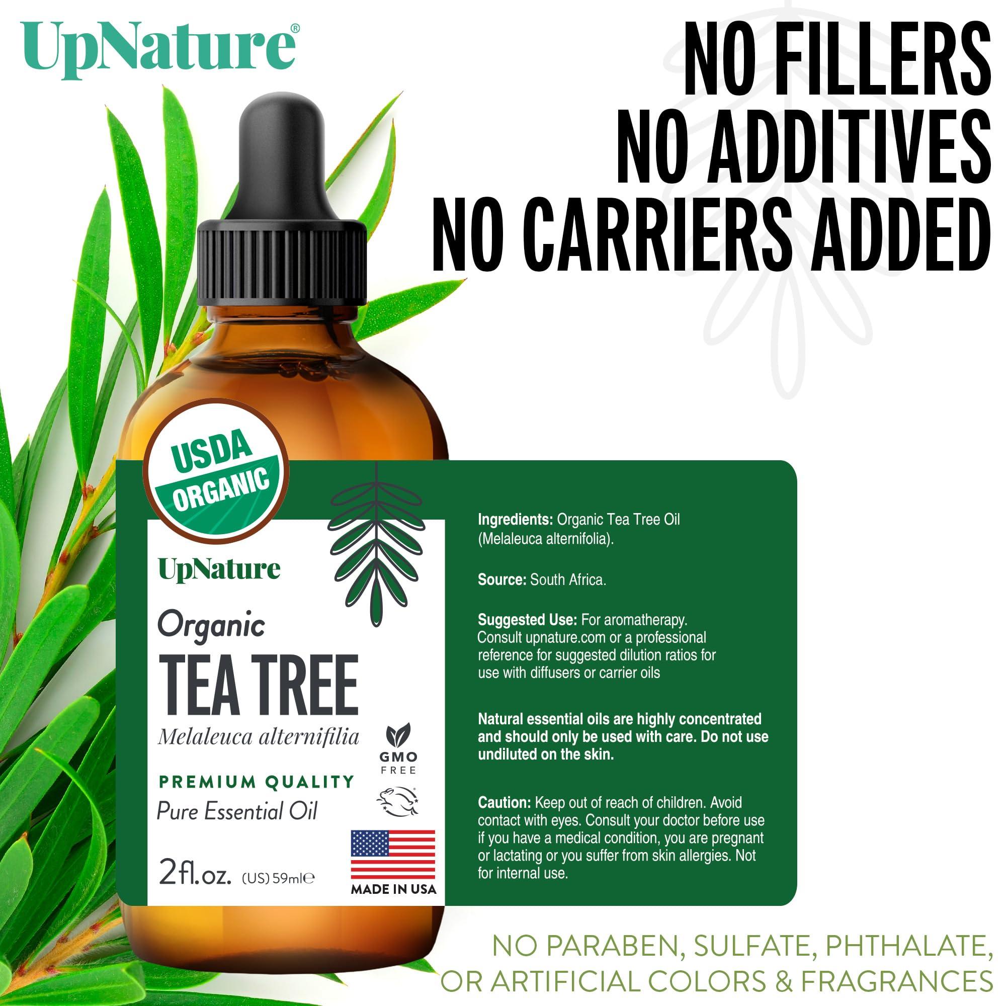 UpNature Organic Tea Tree Oil - 100% Pure Tea Tree Oil for Skin, Hair, Toenail, 2oz - Image 2