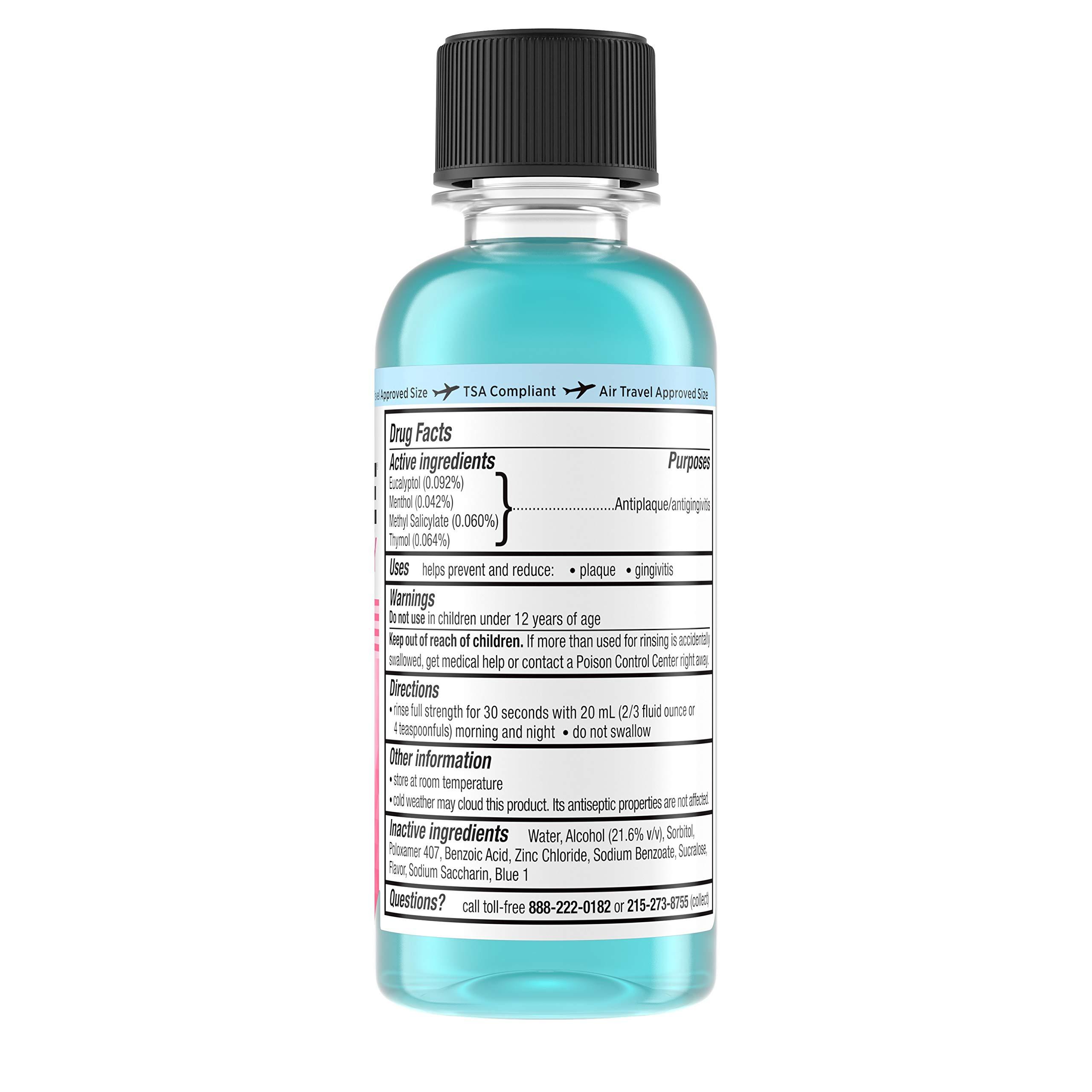 Listerine Gum Therapy Anti-Plaque & Gingivitis Travel Mouthwash, Glacier Mint, 95 mL 1 ea - Image 6