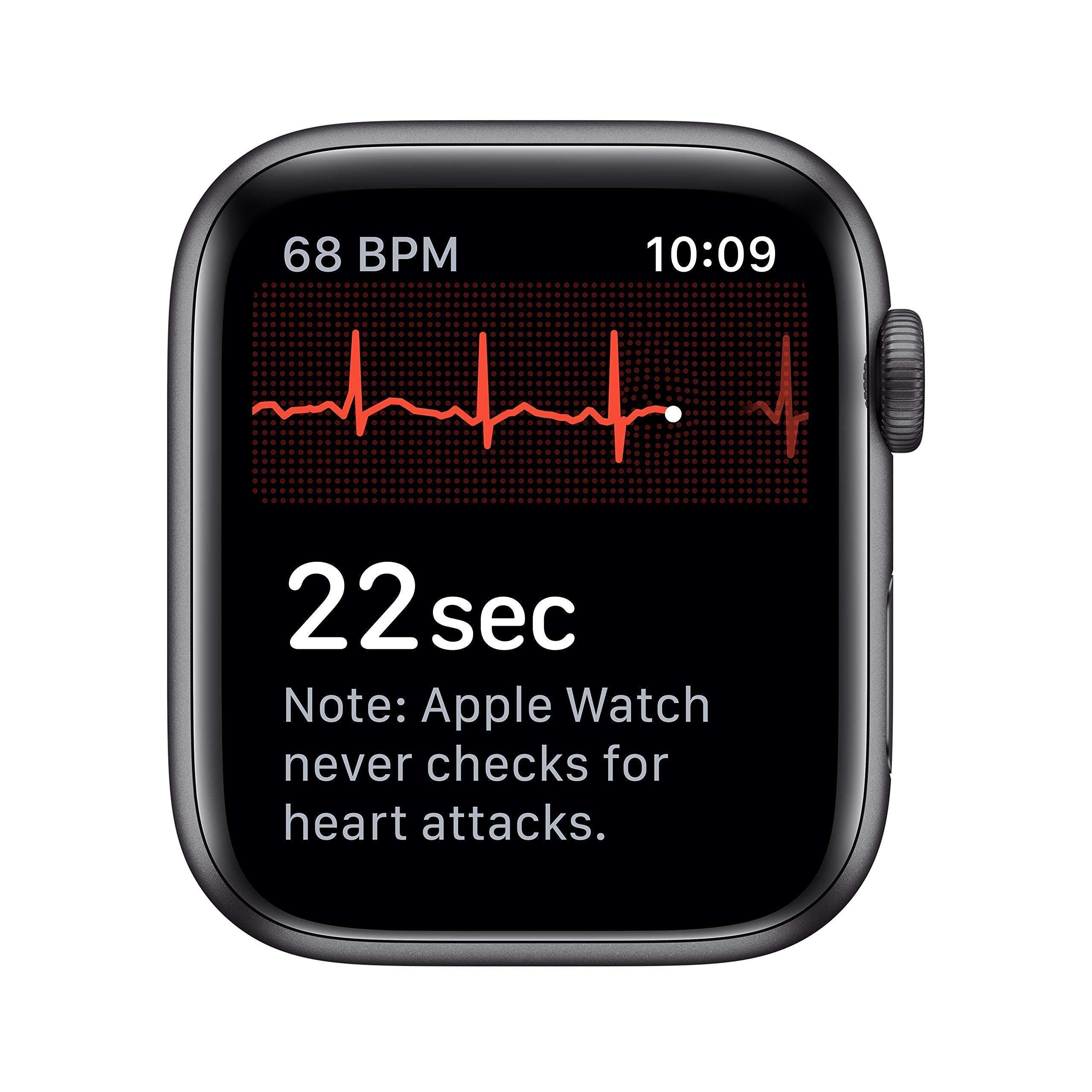 Apple Watch Series 5 (GPS + Cellular, 44MM) - Space Gray Aluminum Case with Black Sport Band (Renewed) - Image 5