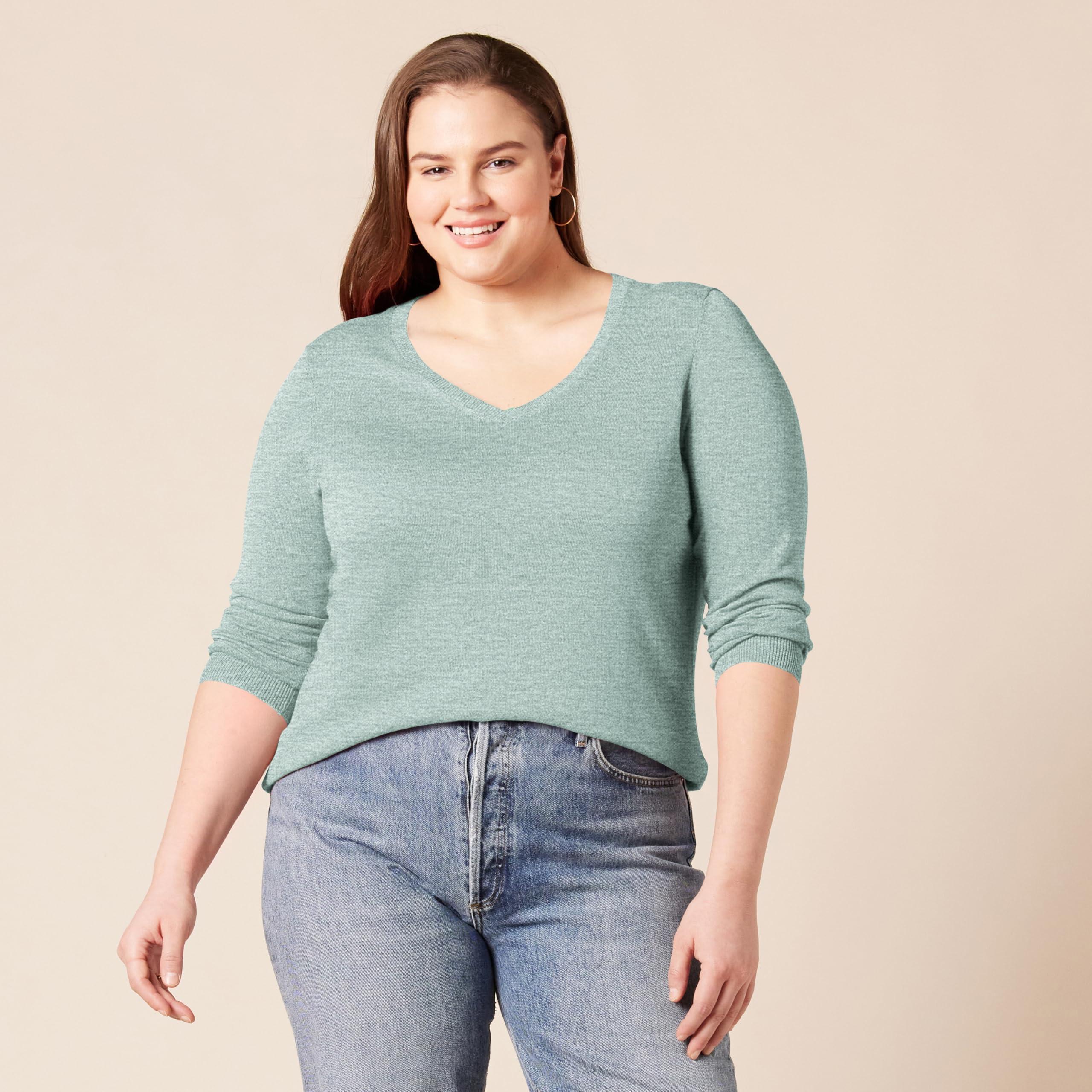 Amazon Essentials Women's Classic-Fit Lightweight Long-Sleeve V-Neck Sweater (Available in Plus Size) - Image 6