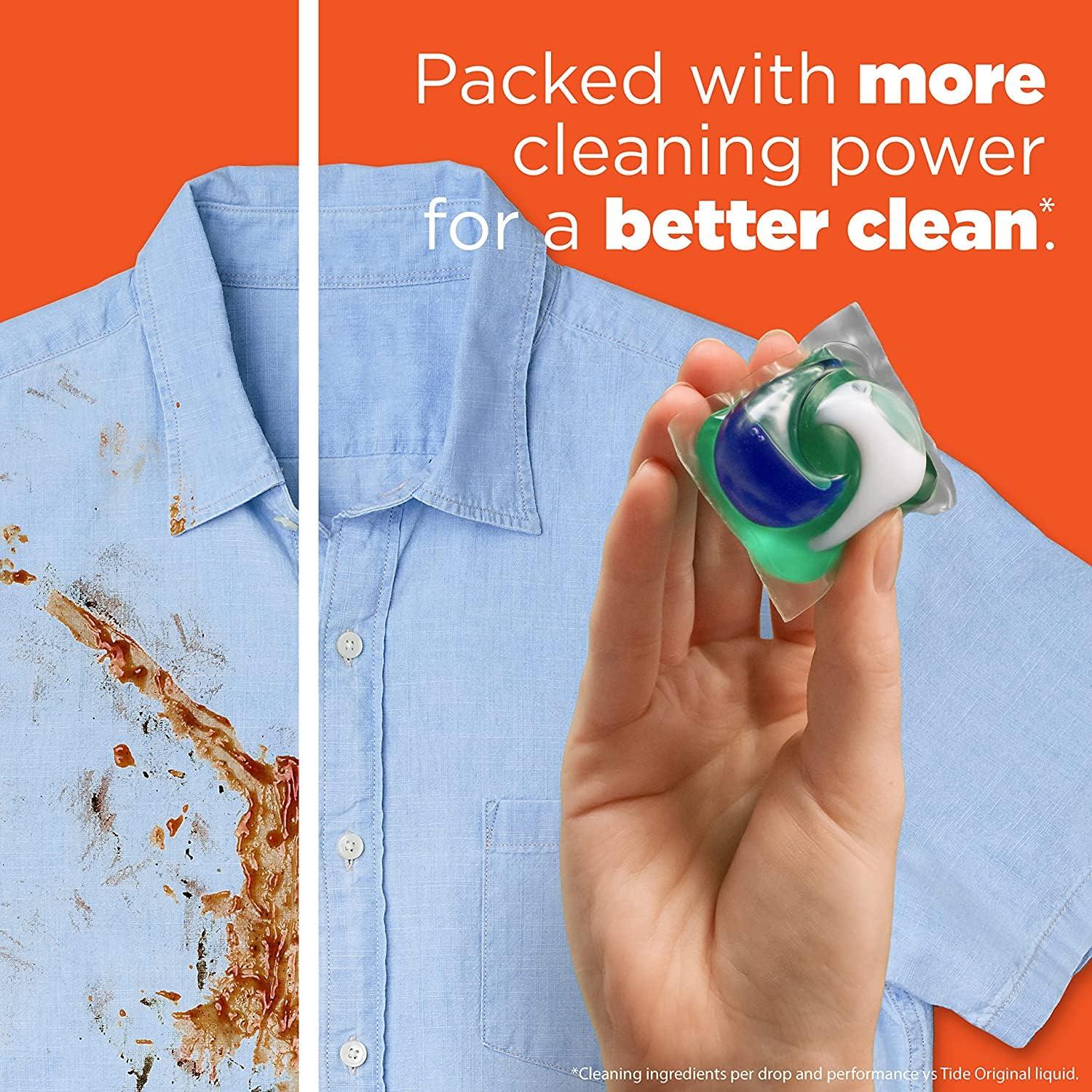 Tide Pods Laundry Detergent, Clean Breeze, 57 Pacs Capsules, 46 Ounce - Image 2