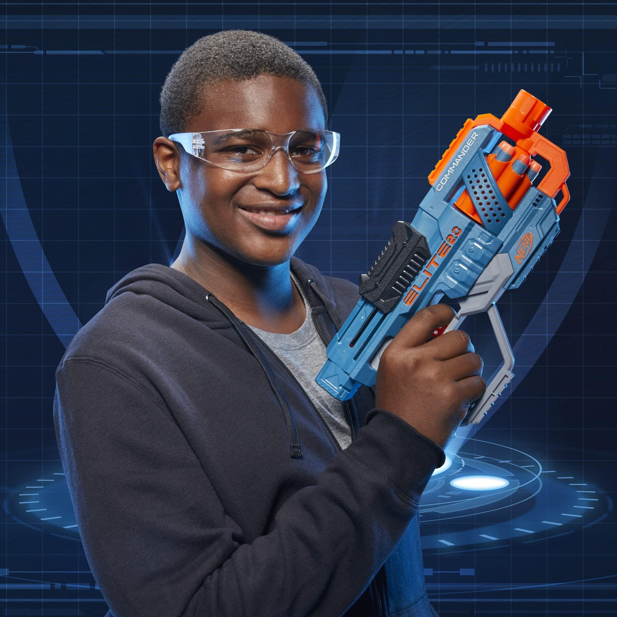 NERF Elite 2.0 Commander RD-6 Dart Blaster, 12 Darts, 6-Dart Rotating Drum, Outdoor Toys, Ages 8 and Up - Image 6