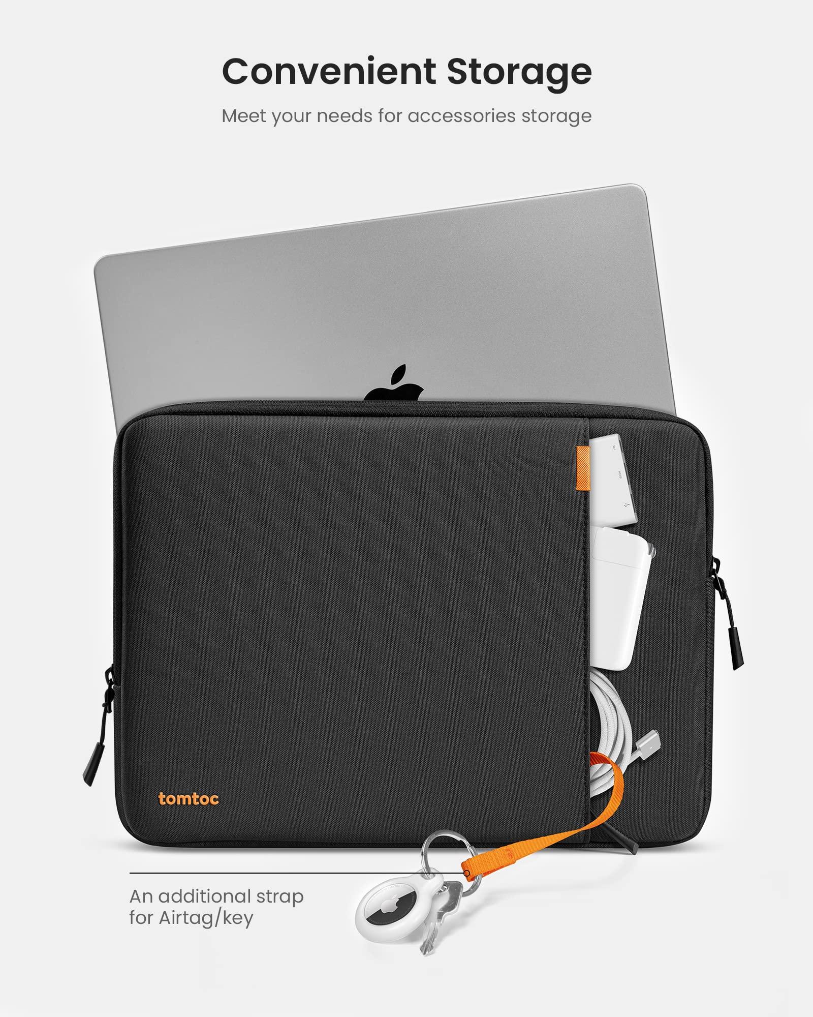 tomtoc 360° Protective Laptop Sleeve for 15-inch MacBook Air M4/A3241 2025, M3/A3114 2024, M2/A2941 2023, 15-inch MacBook Pro A1990 A1707, Dell XPS 15 Plus Laptop, Water-Resistant Computer Case Bag - Image 5